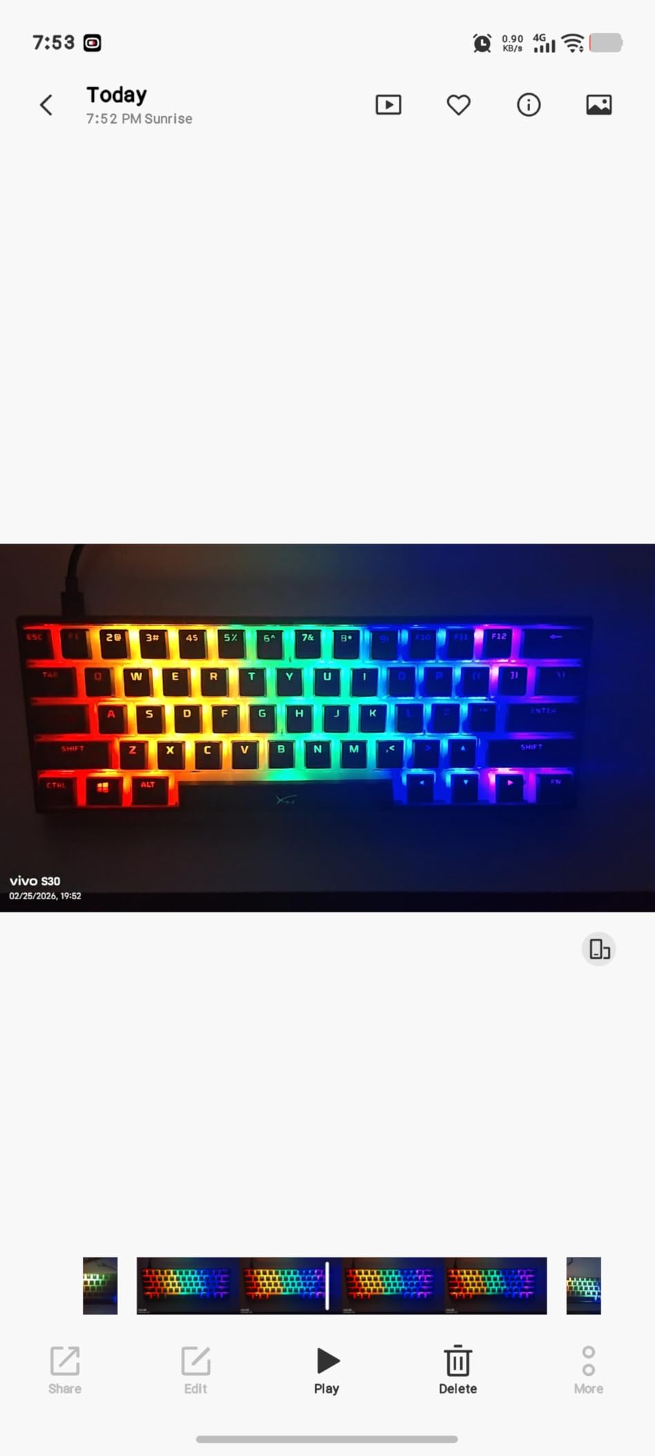 Newmen GM611 Mechanical Keyboard, Rainbow LED Backlit Gaming Wired Keyboards Compact Mini 61 Keys Portable 60 Percent Mechanical Keyboard with Black Keycaps, for Windows Laptop PC Linear Red Switches customer photo 1