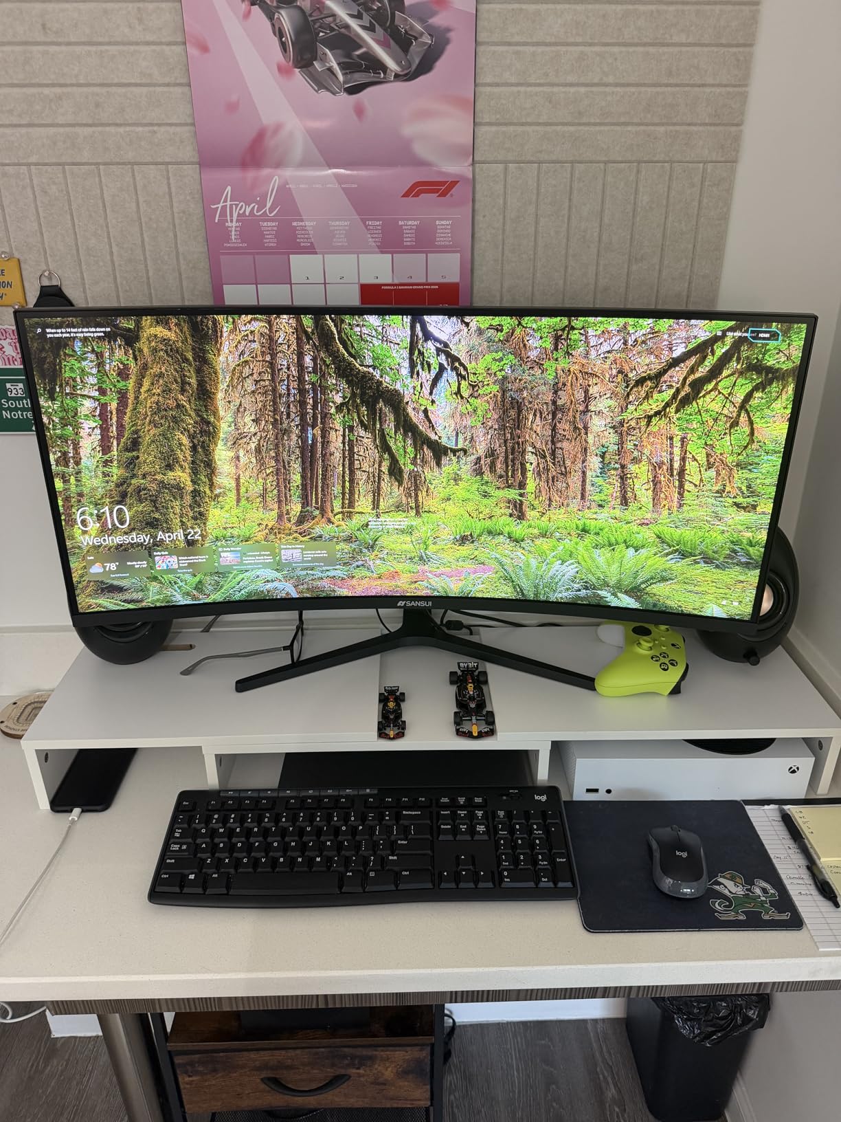 SANSUI 34 Inch 240Hz Ultrawide Curved Gaming Monitor UWQHD 3440x1440, 21:9 2K Curved Monitor 1500R,HDR400,Fast VA, PIP/PBP,AI Crosshair,AIPQ(Visual Enhance),MPRT 1ms,HDMI2.1 * 2,DP1.4 * 2 customer photo 2