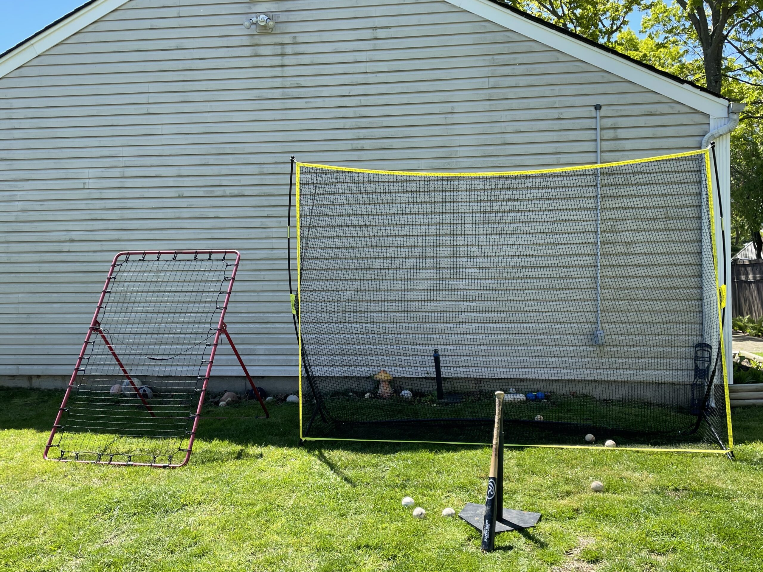 PodiuMax Golf Net, 10x7ft Golf Practice Net with Noise Reduce Silk Target Driving Real Balls, Hitting Nets for Backyard Garage, Improve Chipping Putting Pitching, Gift for Men & Golfers customer photo 1