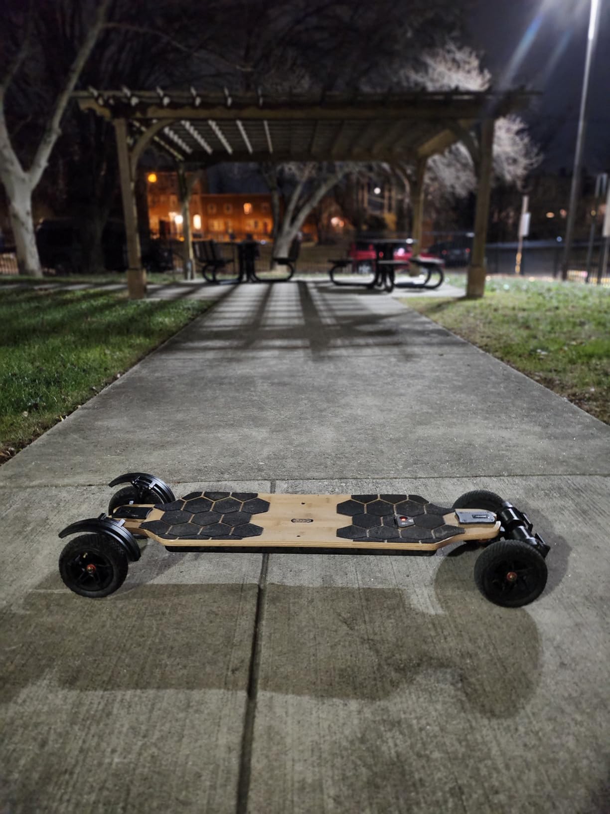 MEEPO Bamboo Series Off-Road All Terrain Electric Skateboard, Ultra-Long 20-31 Miles Range Mountain Board, Highest 28-32 MPH Top Speed customer photo 1
