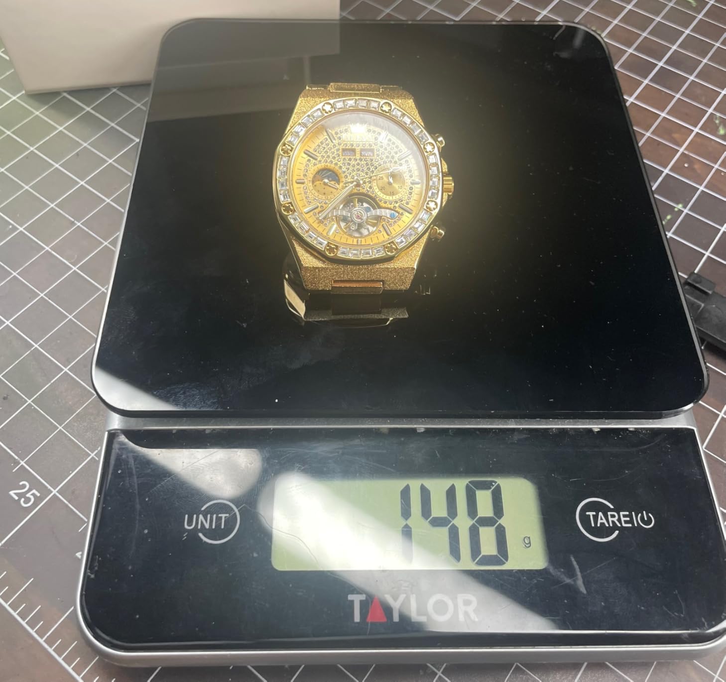 Automatic Watch for Men Self-Winding Diamond Waterproof Stainless Steel Wrist Watches Tourbillon Skeleton Mechanical customer photo 2