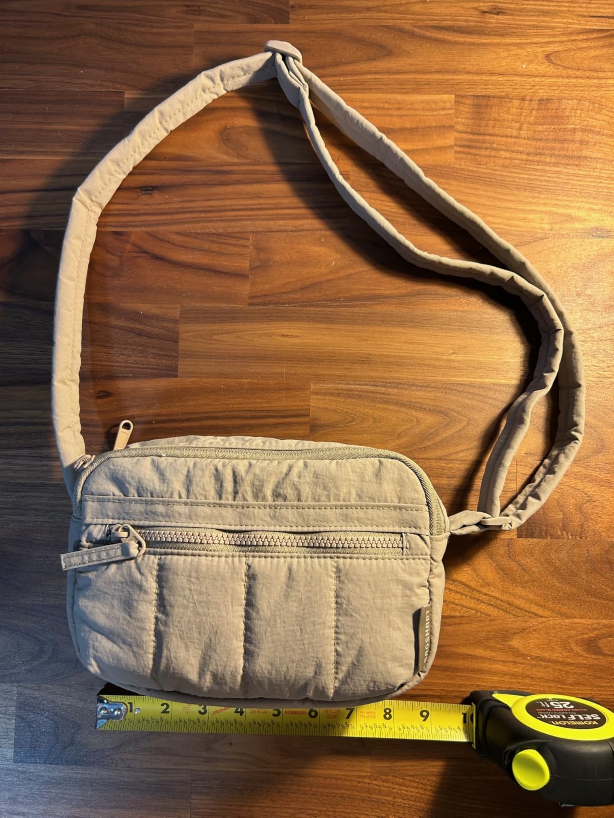 Cross Body Purse, Mini Crossbody Bags for Women Travel Purse, Puffy Shoulder Handbag Wallet with RFID Blocking Slots, Black-small customer photo 1