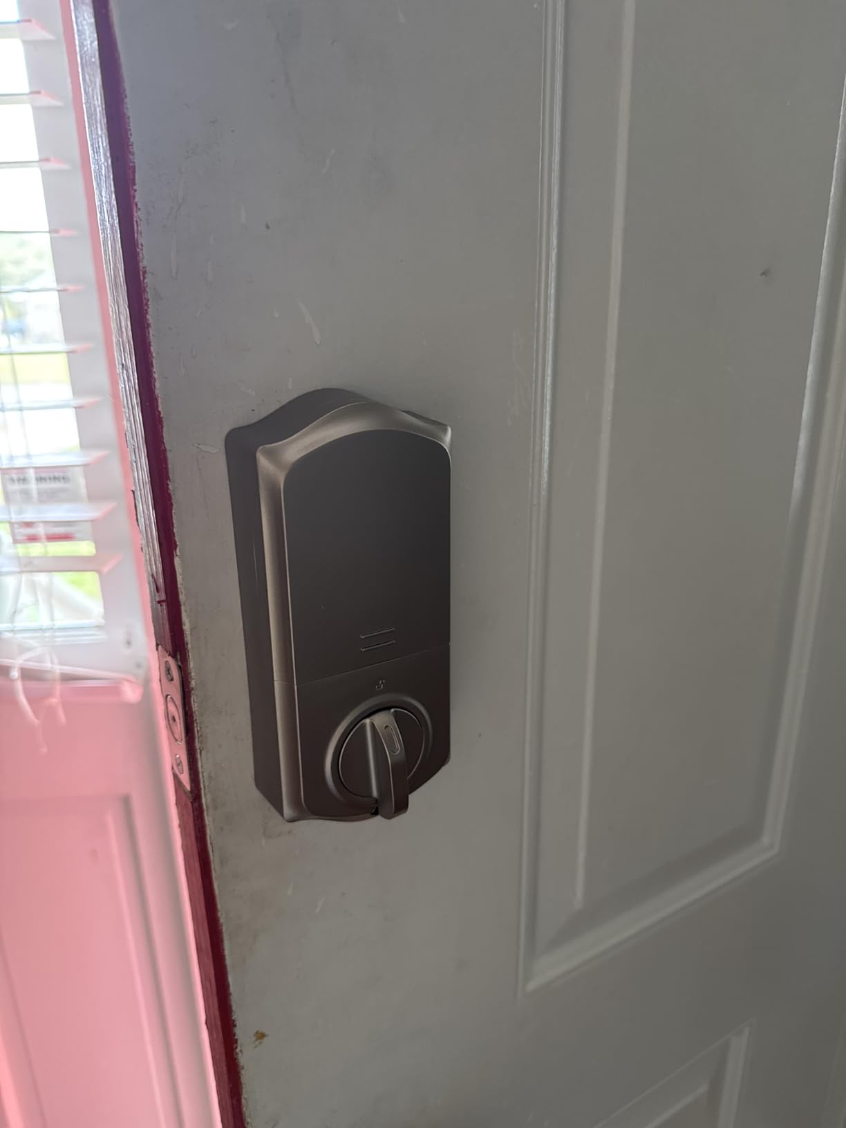 Veise VE027 Built-in Wi-Fi Smart Lock, Fingerprint Keyless Entry Front Door Lock, App Remote & Voice Control, No Hub Needed, Touchscreen Keypad Deadbolt, IP65 Waterproof, BHMA Grade 3, Matte Black customer photo 2