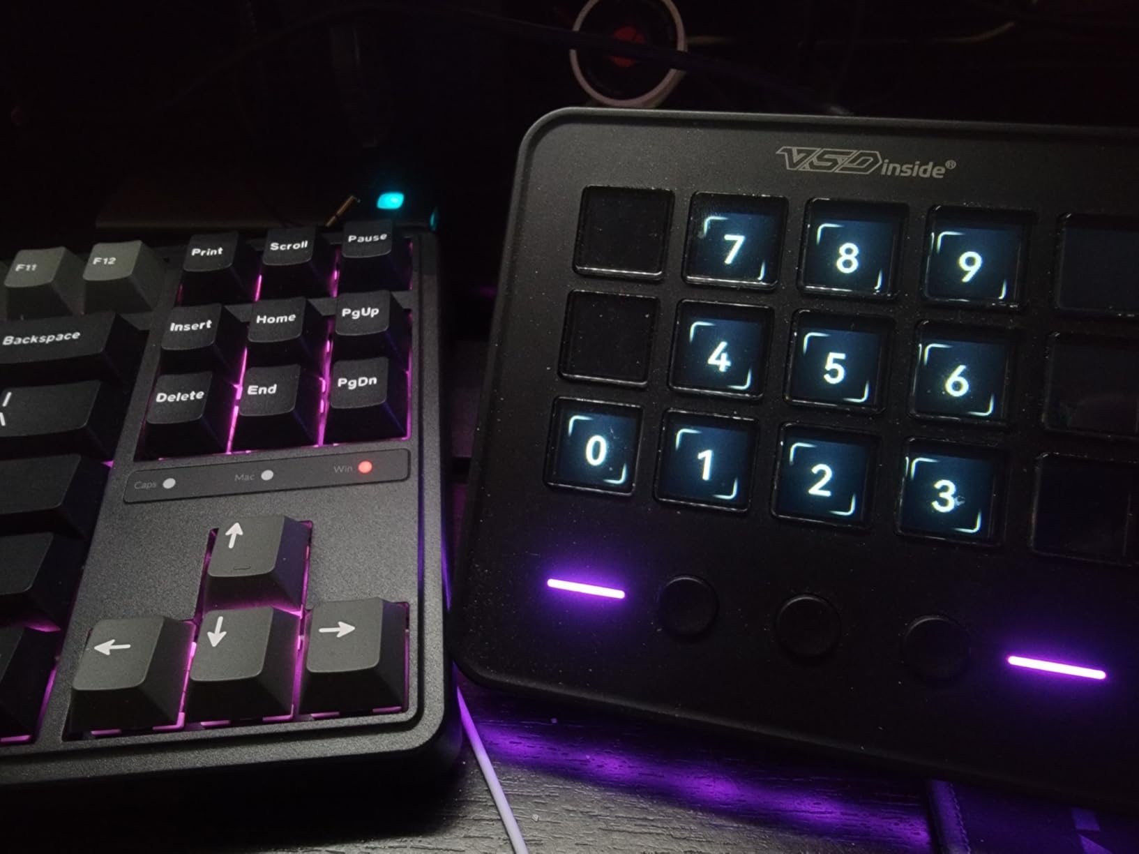 VSDINSIDE Macro Keypad, Stream Controller Deck Gaming Streaming Shortcut Keyboard, 18 Programmable Keys Customizable Visual AI Pad USB Soundboard for OBS, YouTube, Desk Office Setup, PC, Mac customer photo 2