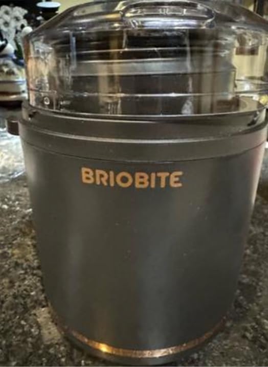BRIOBITE 1.1 Quart Ice Cream Maker - Electric Ice Cream Machine for Gelato, Milkshakes & Sorbet,Perfect for 2-3 Servings, Easy to Use & Clean,Silver customer photo 1