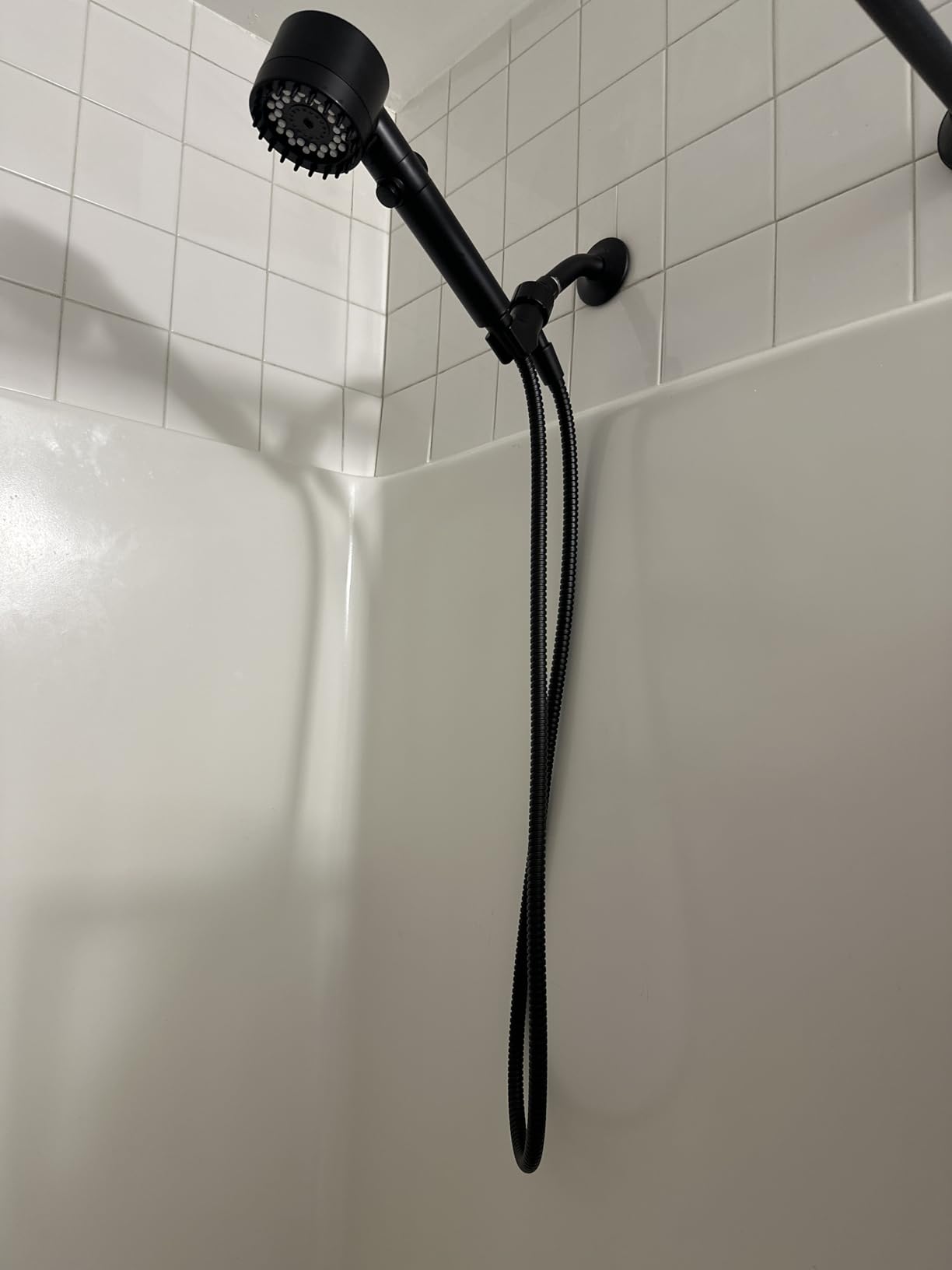 FEELSO Filtered Shower Head with Handheld, High Pressure 4 Spray Showerhead with Filters & Upgraded Anti-clog Nozzles for Hard Water, Gray customer photo 1
