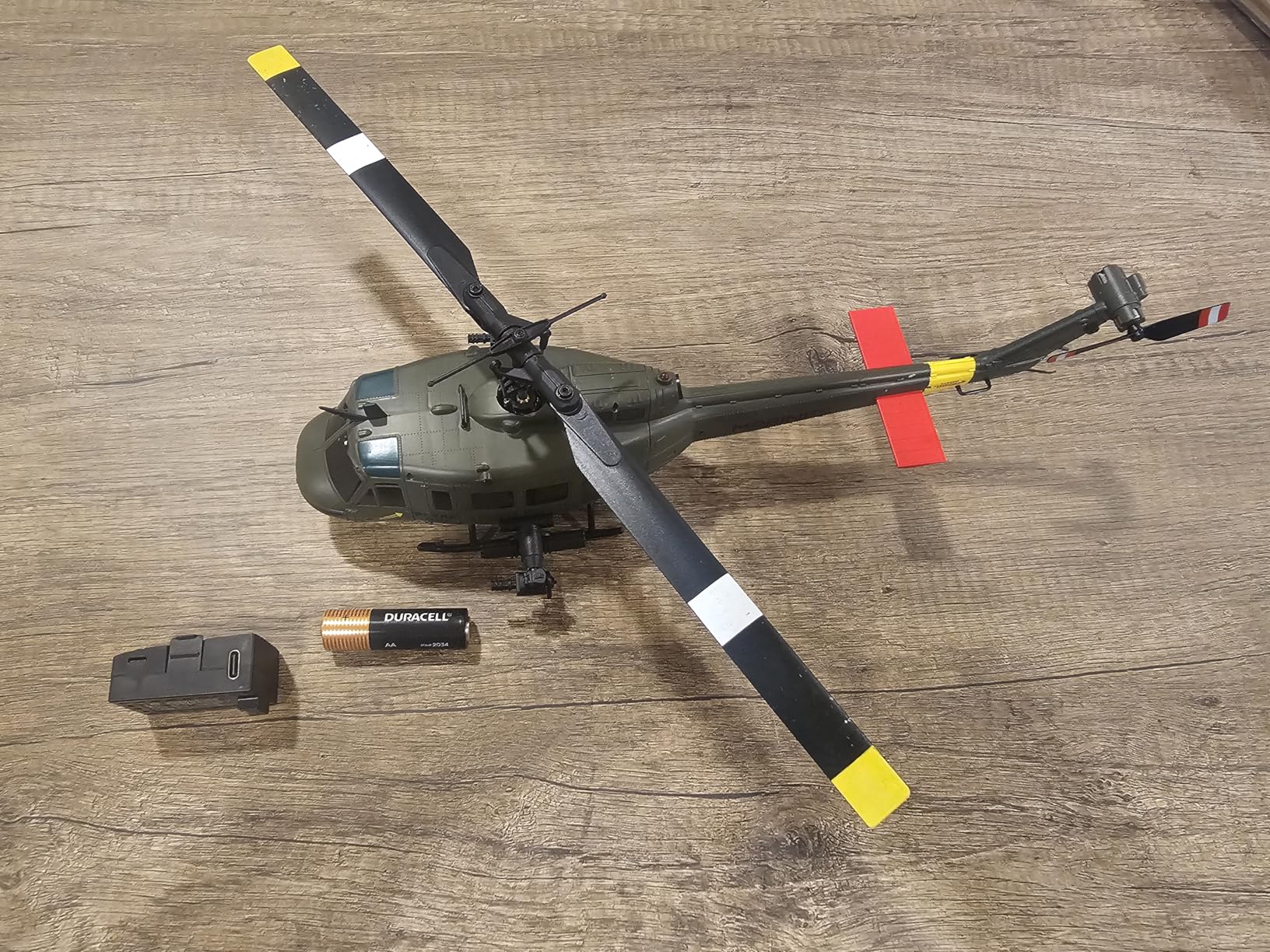 RC ERA C032 UH-1 Huey Helicopter - Remote Control Helicopters for Adult, 1/48 Scale 2.4G 6CH Gyro Stabilized Aircraft with Altitude Hold & Optical Flow,3D Stunt Drone (Green) customer photo 1