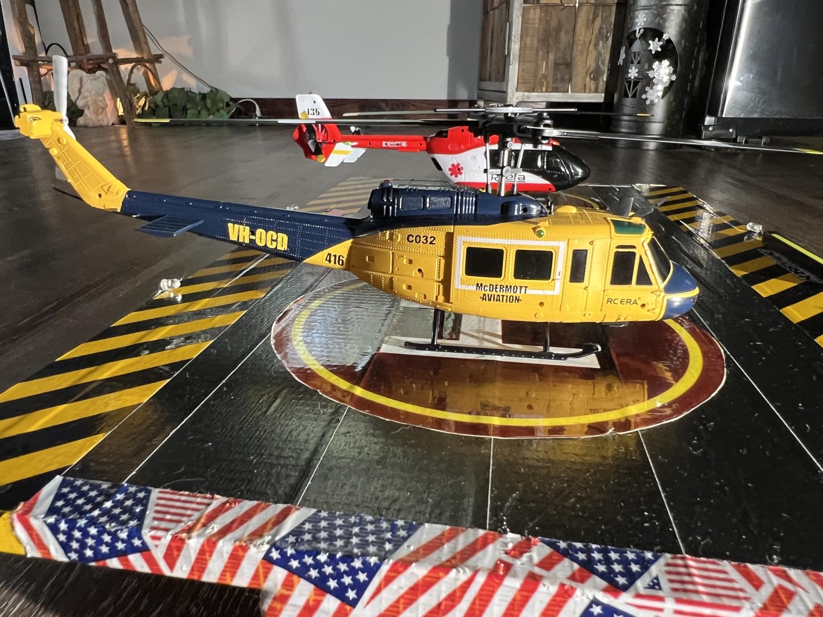 RC ERA C032 UH-1 Huey Helicopter - Remote Control Helicopters for Adult, 1/48 Scale 2.4G 6CH Gyro Stabilized Aircraft with Altitude Hold & Optical Flow,3D Stunt Drone (Green) customer photo 3