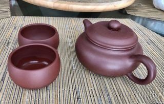 Fine Zisha Teapot Series, Chinese Genuine Handmade Yixing Purple Clay Tea Pot 12.8 Oz, Infuse Brew Kungfu Tea Maker - Fanggu Teapot customer photo 2