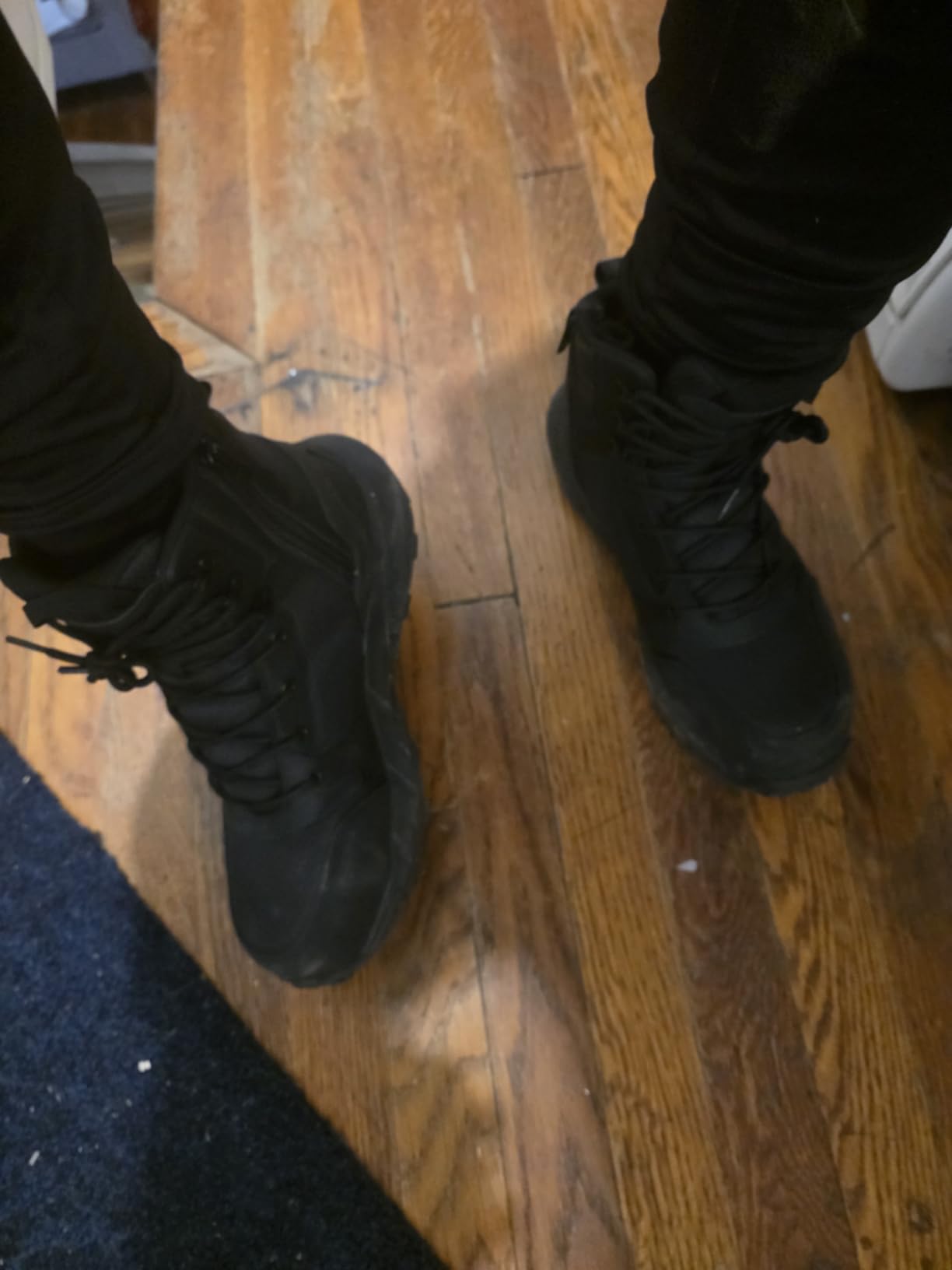 NORTIV 8 Men's Composite Toe Work Boots 8'' Lightweight ASTM F2412-24 Safety Boots with Side Zipper, Metrostrike-Nano customer photo 2