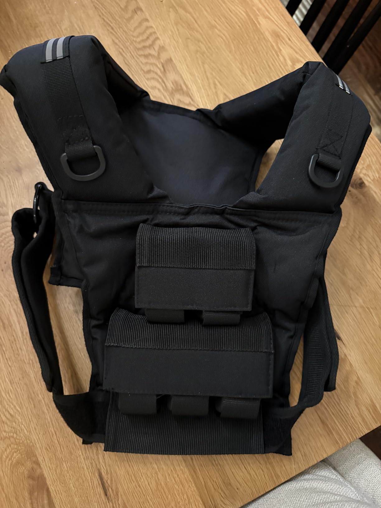ZELUS Weighted Vest Men, 23lbs/36lbs/45lbs Adjustable Weight Vest with 10/16/20 removable Iron Weights and Reflective Strips, No-Bounce Design for Strength Training, Running, HIIT & Calisthenics customer photo 2