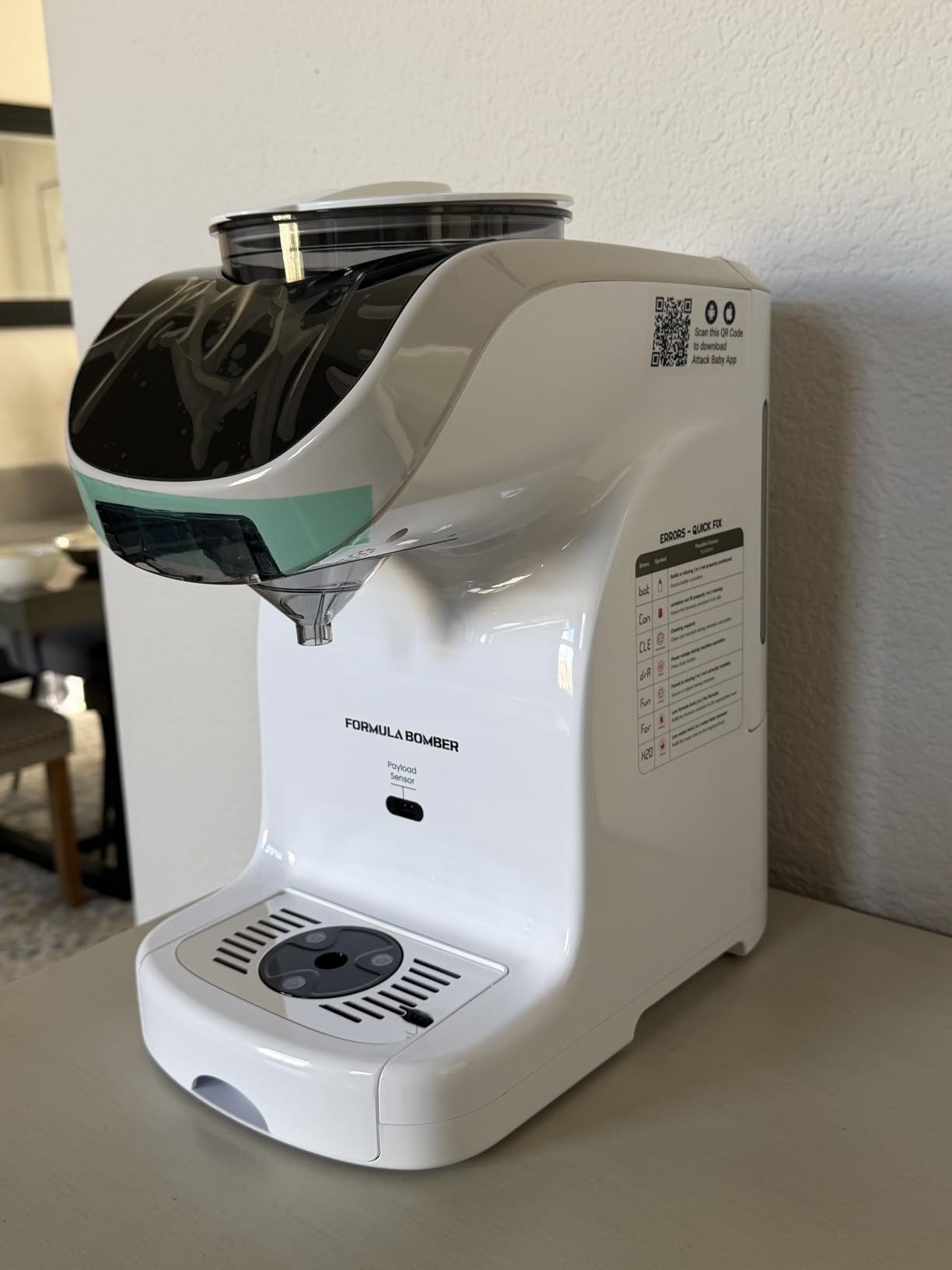 Formula Maker Machine - Upgraded Accurate WiFi Formula Dispenser with Inbuilt Sensors to Prevent Malnutrition - Instant Heating & Automatic Mixing - Quick Warm Bottle customer photo 2