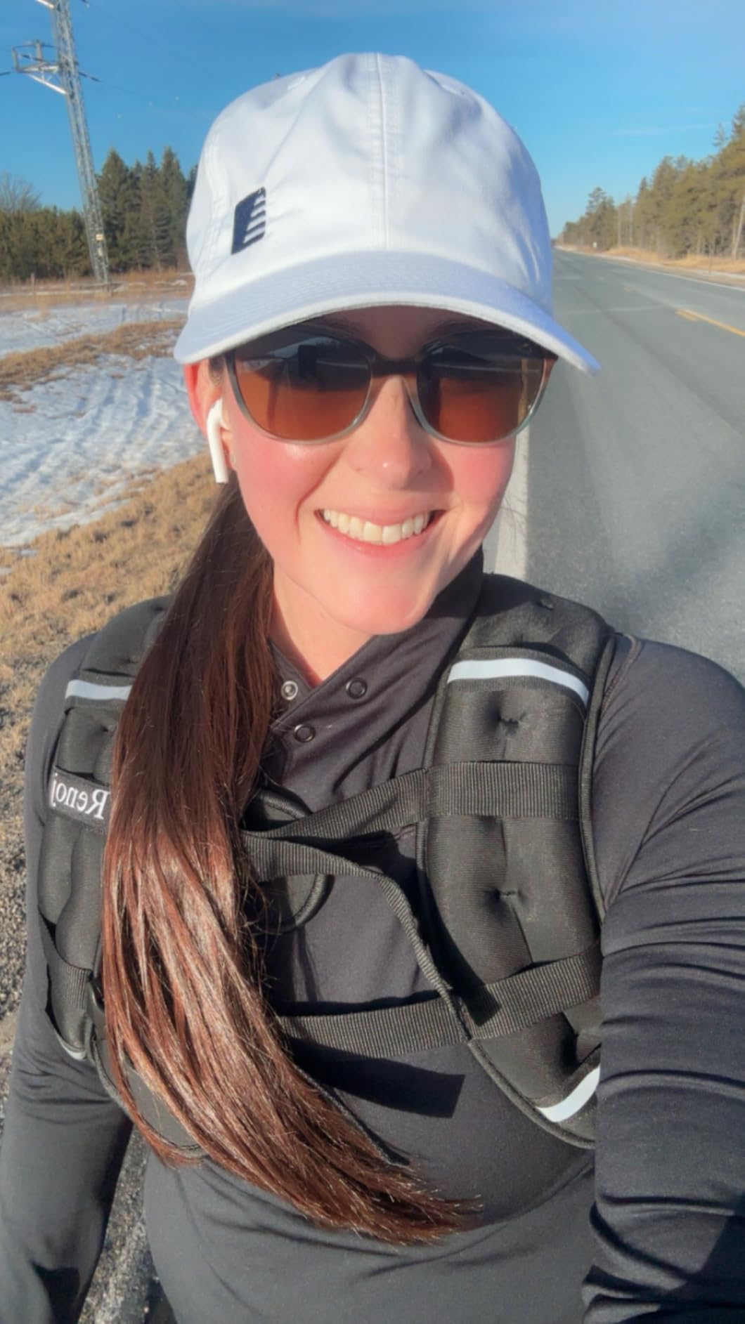 Renoj Weighted Vest for Women Men: Available in 6lb/8lb/10lb/11lb/12lb/14lb/16lb/20lb Fixed Weights for Walking, Running, Training, Exercise, Weight Loss - With Reflective Strips and Storage Pocket customer photo 2