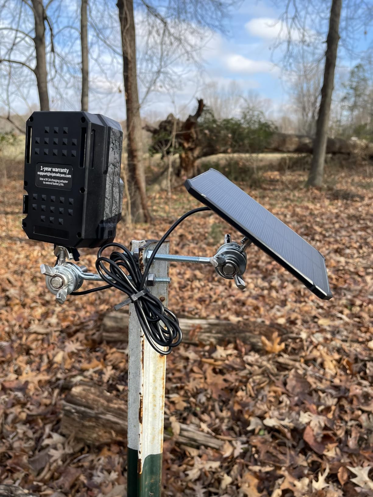 MAXDONE Solar Trail Camera WiFi Bluetooth - 4K 64MP Game Camera with 6000mAh Battery, Rechargeable Trail Cam customer photo 1