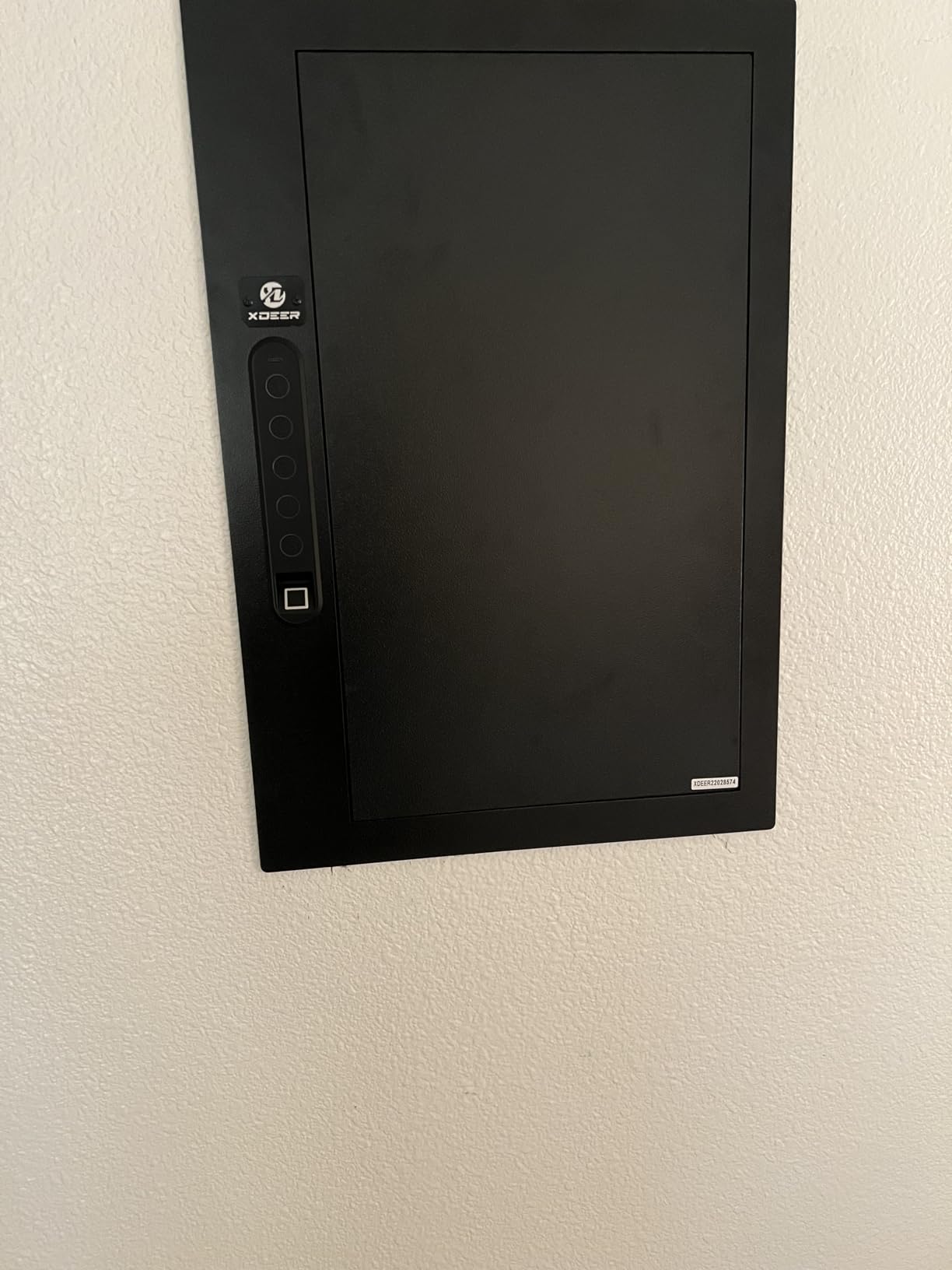 XDeer Quick Access Biometric Wall Safe, Hidden In-Wall Security Safe Between 16