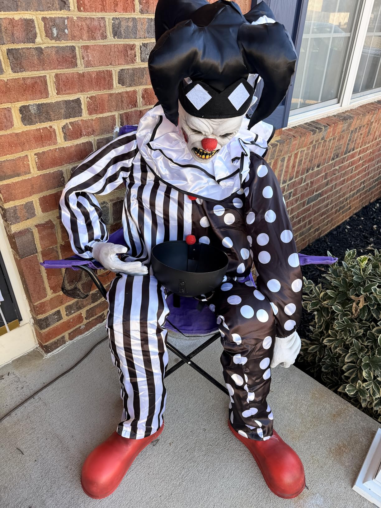 Haunted Hill Farm 6.7-Ft Animatronic Mausoleum by Tekky, Halloween Animatronic, Spooky House Wall Decoration, Creepy Indoor & Covered Outdoor Party Decor Motion-Activated Lights & Sound, LifeSize customer photo 1