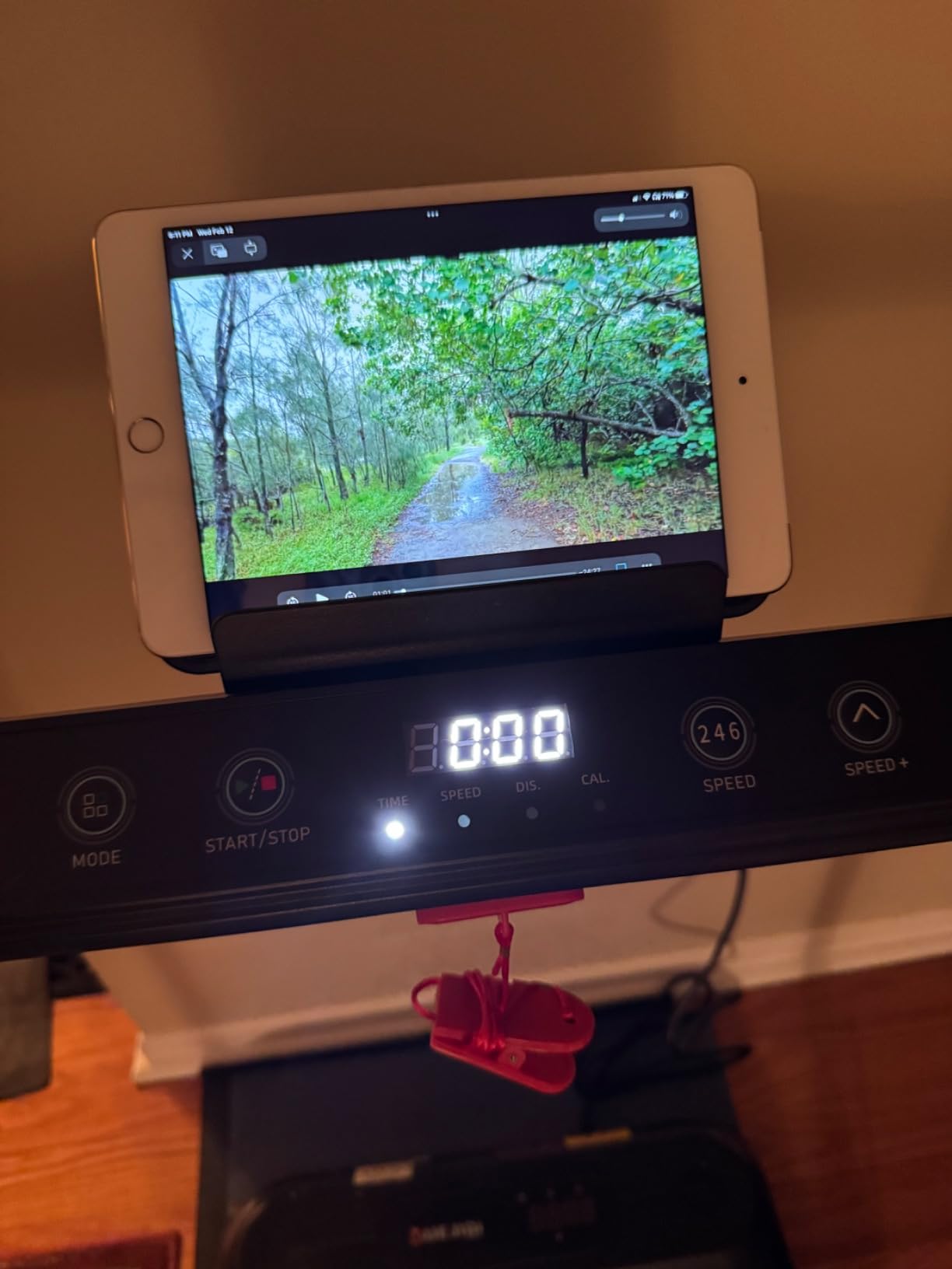 YUEJIQI Treadmill with 0-15% Auto Incline, 3.5HP Quiet Brushless Foldable Treadmills for Home, Small Space Portable Running Walking Machine, 300 Lbs Capacity with Bluetooth APP & Pulse Monitor customer photo 2