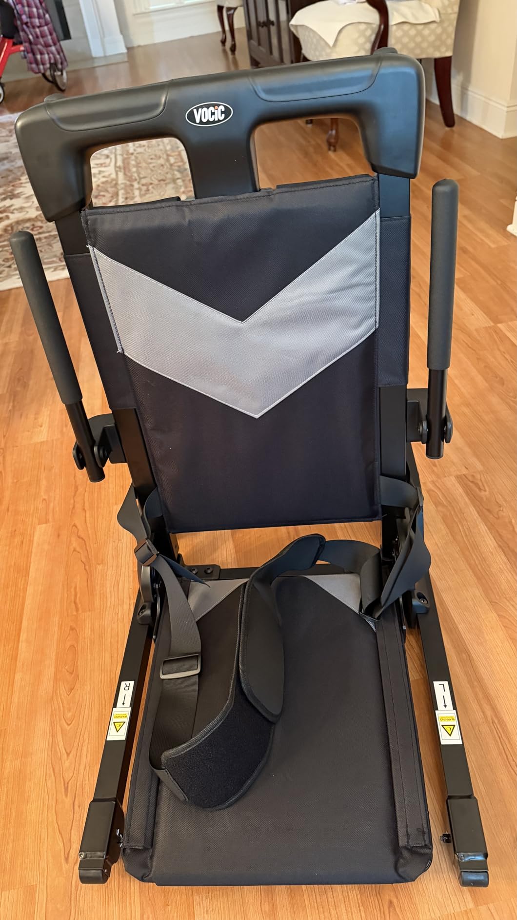VOCIC Electric Chair Lift with Large Wheels, Ultra-Compact Chair Lift with T-Stabilized Base, Easy Mobility Design for Women & Seniors, Helps Stand from Floor, Supports 350 LBS, AX25 customer photo 2