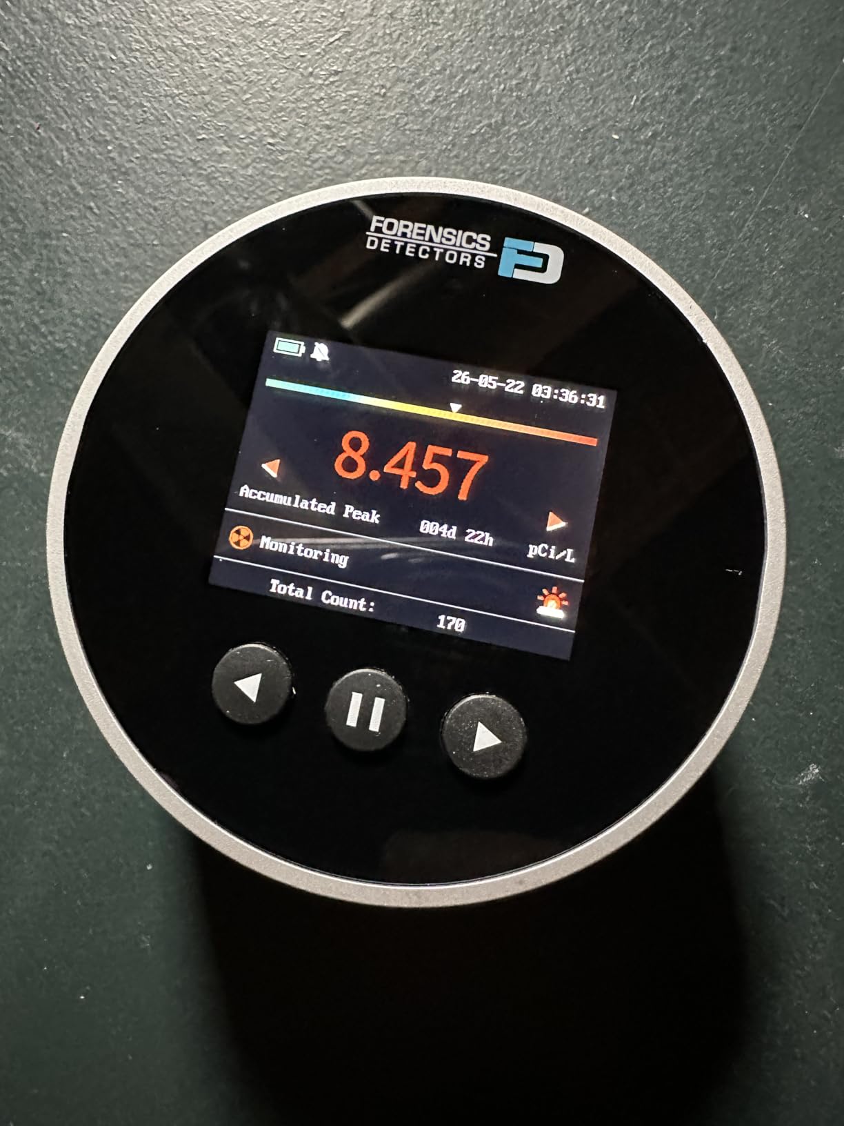 Radon Detector by Forensics | Home Use | Upgraded 20-Year Sensor Life | Version 2.0 | customer photo 1
