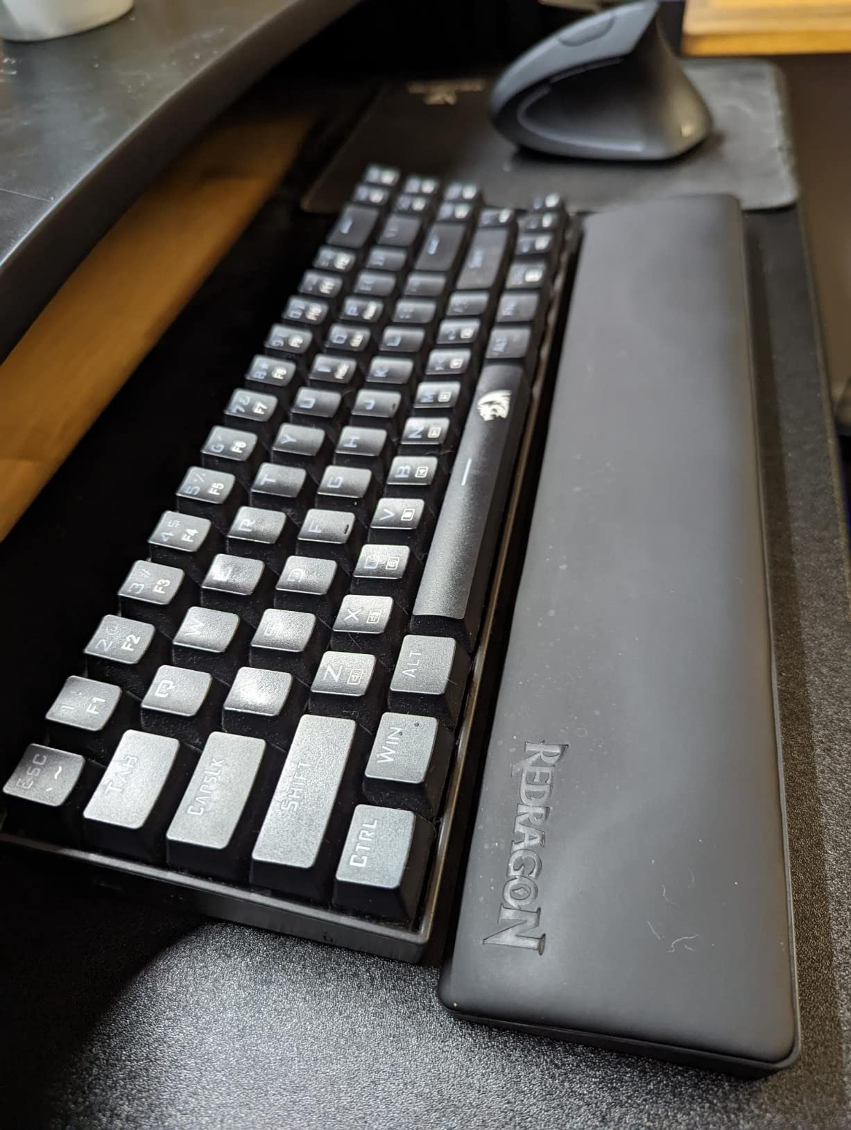 Redragon K521KS Wireless Gaming Keyboard, Tri-Mode BT/2.4G/USB-C RGB Mechanical Feeling Keyboard with Multimedia Keys, 4000mAh Battery, Anti-Ghosting, Compatible with PC - Upgrade customer photo 2