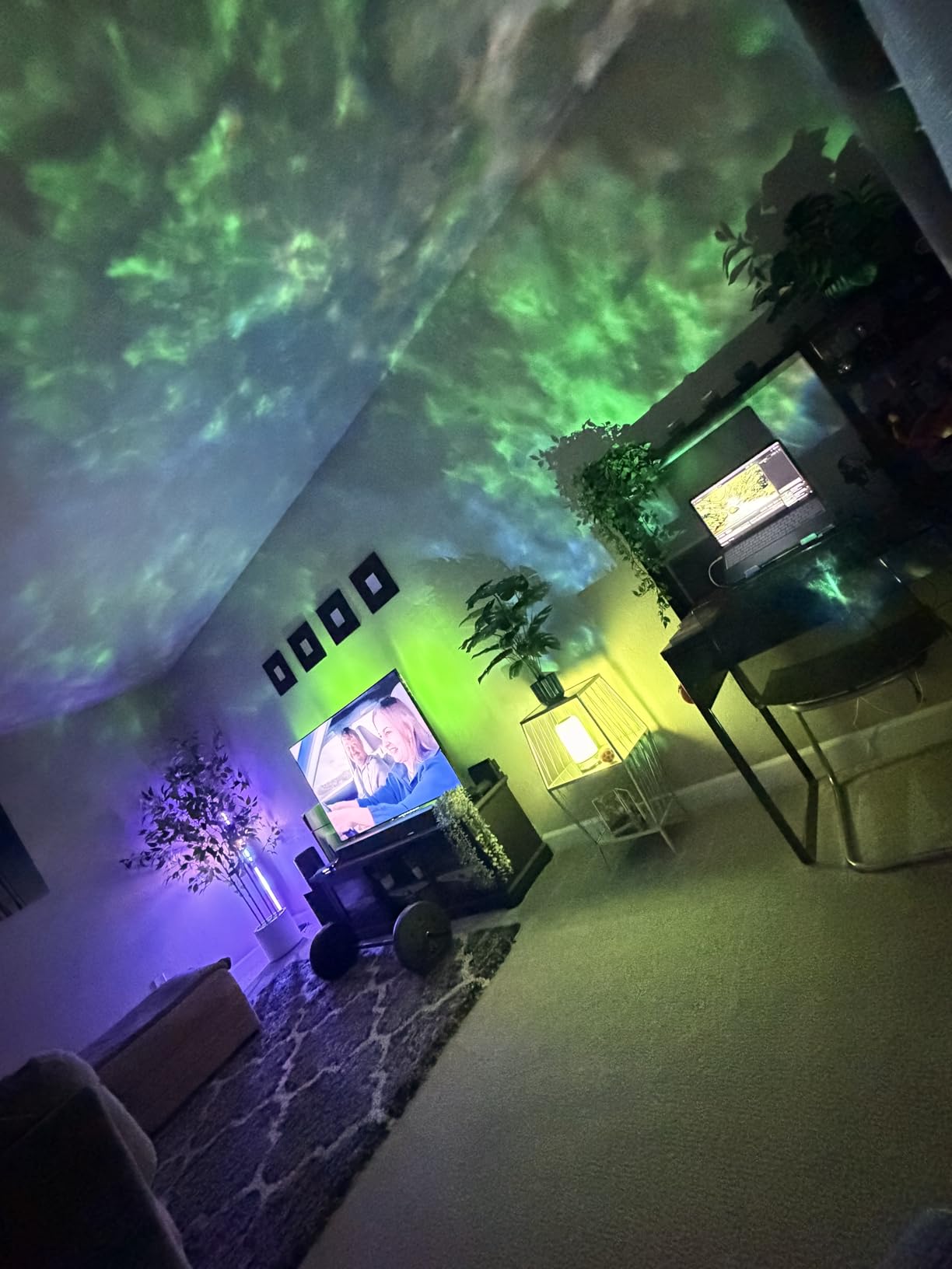 Govee Star Projector Lights, 7-Zone Colorful Nebula Effect, Compatible with Matter, 540ft Coverage, LED Ceiling Lights for Bedroom, 50+ Scenes, 18 White Noise customer photo 2