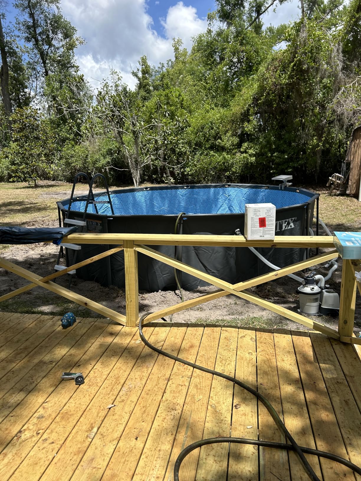Intex 26333EP 20ft X 48in Ultra XTR Frame Deluxe Above Ground Swimming Pool Set with 2100 GPH Sand Filter Pump, Removable Ladder, Ground Cloth, Pool Cover, SuperTough, Puncture and Rust Resistant customer photo 1