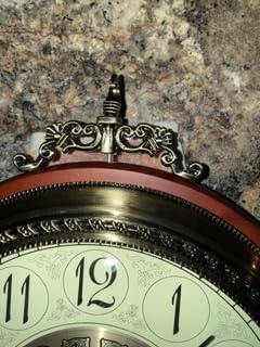 Large Vintage Double Sided Wall Clock with Glass & Metal, Roman and Arabic Numerals, Silent Non-Ticking Battery Operated Antique Clock for Living Room, Office, Hallway Decor (15x18.5 Inch) customer photo 2