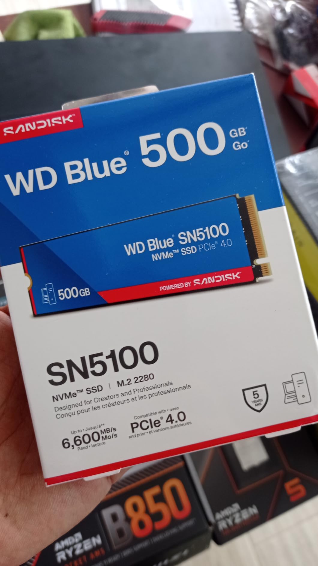 WD Blue SN5100 1TB NVMe SSD - M.2 2280, PCIe Gen 4.0, Internal Solid State Drive - Read Speeds Up to 7,100MB/s, Upgrade Storage for PC/Laptops - WDS100T5B0E customer photo 1