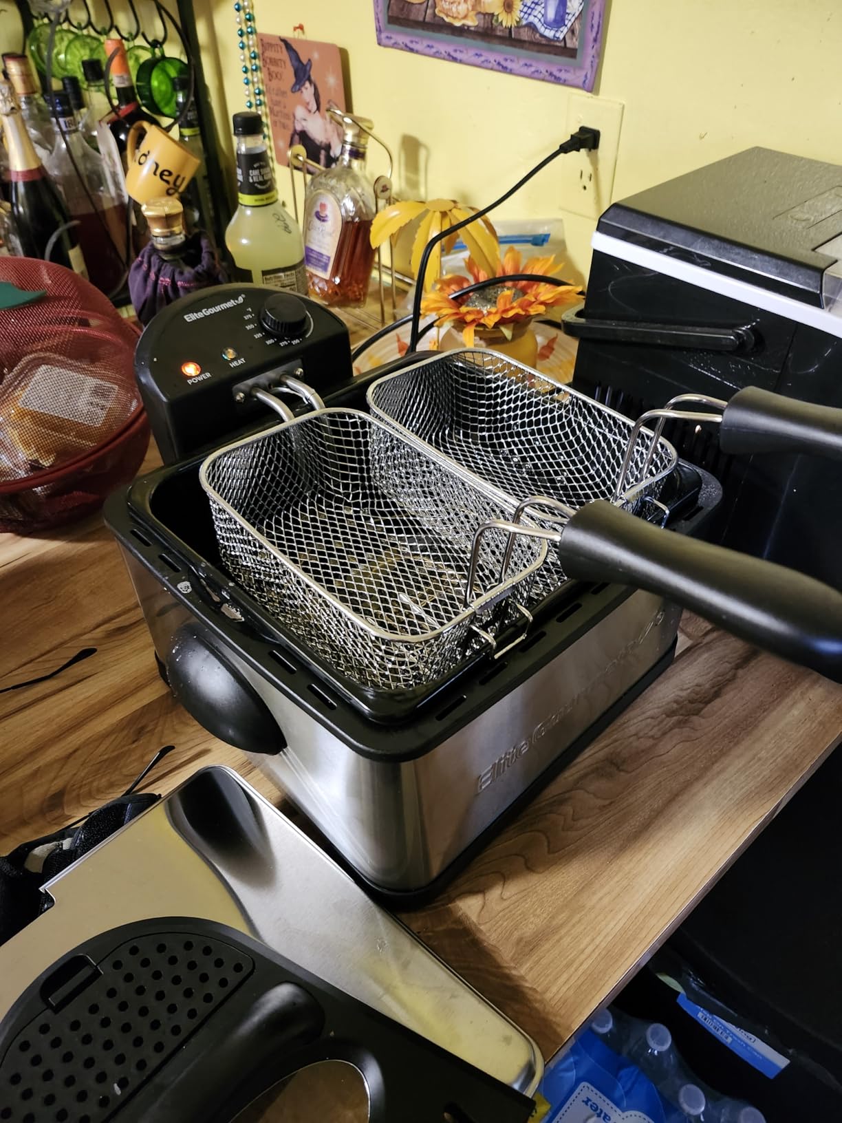 Elite Gourmet Electric Deep Fryer, 4.5 Qt Total Oil Capacity (Dual 2-Qt Split Baskets), 1700 Watts, Stainless Steel customer photo 1