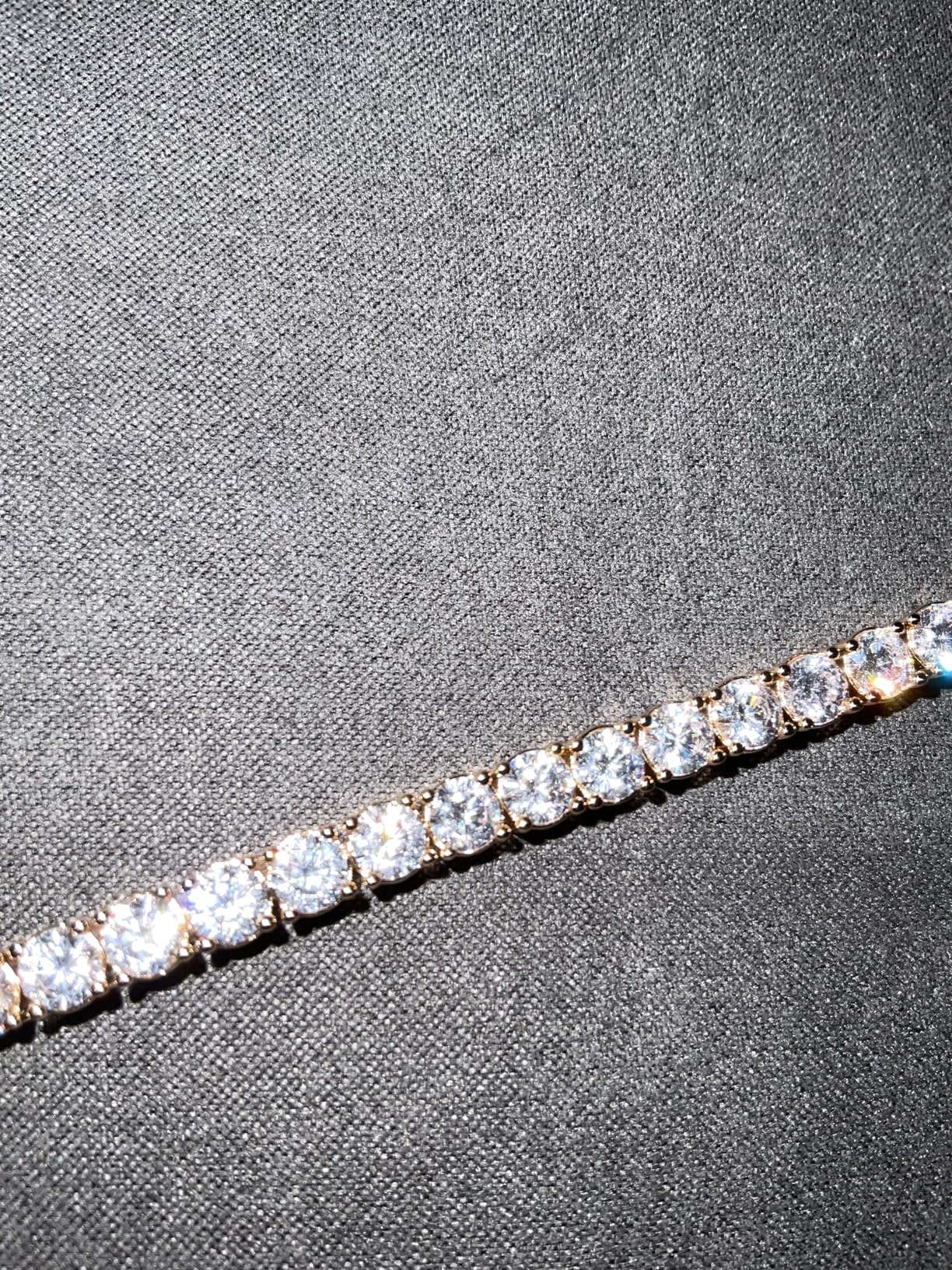 BUMBLEBEE Handmade Tennis Bracelet for Women, White Gold Plated, 12.96 CTTW Italian 5A Cubic Zirconia, Hypoallergenic, Adjustable 6-7.5 Inch Jewelry Gift Anniversary, Birthday, Valentine's Day customer photo 2