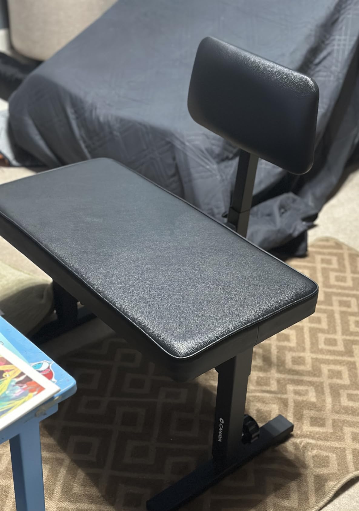 CAHAYA Foldable Adjustable Piano Bench: Portable Keyboard Stool 200kg Capacity Height & Backrest Adjustable for Kids/Adults Perfect for Home Studio Teaching & Outdoor Performances customer photo 2