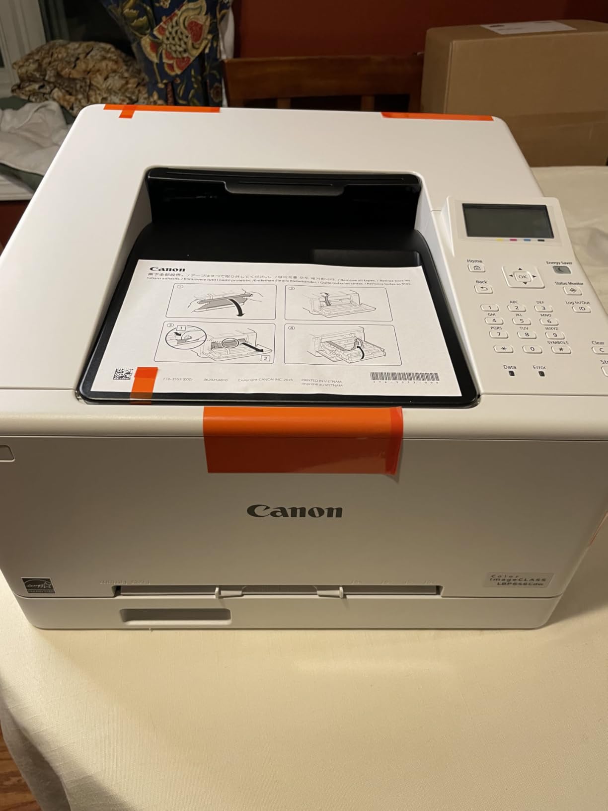 Canon Color imageCLASS LBP646Cdw Wireless Laser Single-Function Printer for Duplex Printing, White - 26 PPM Home Office, Small Office Printer customer photo 1