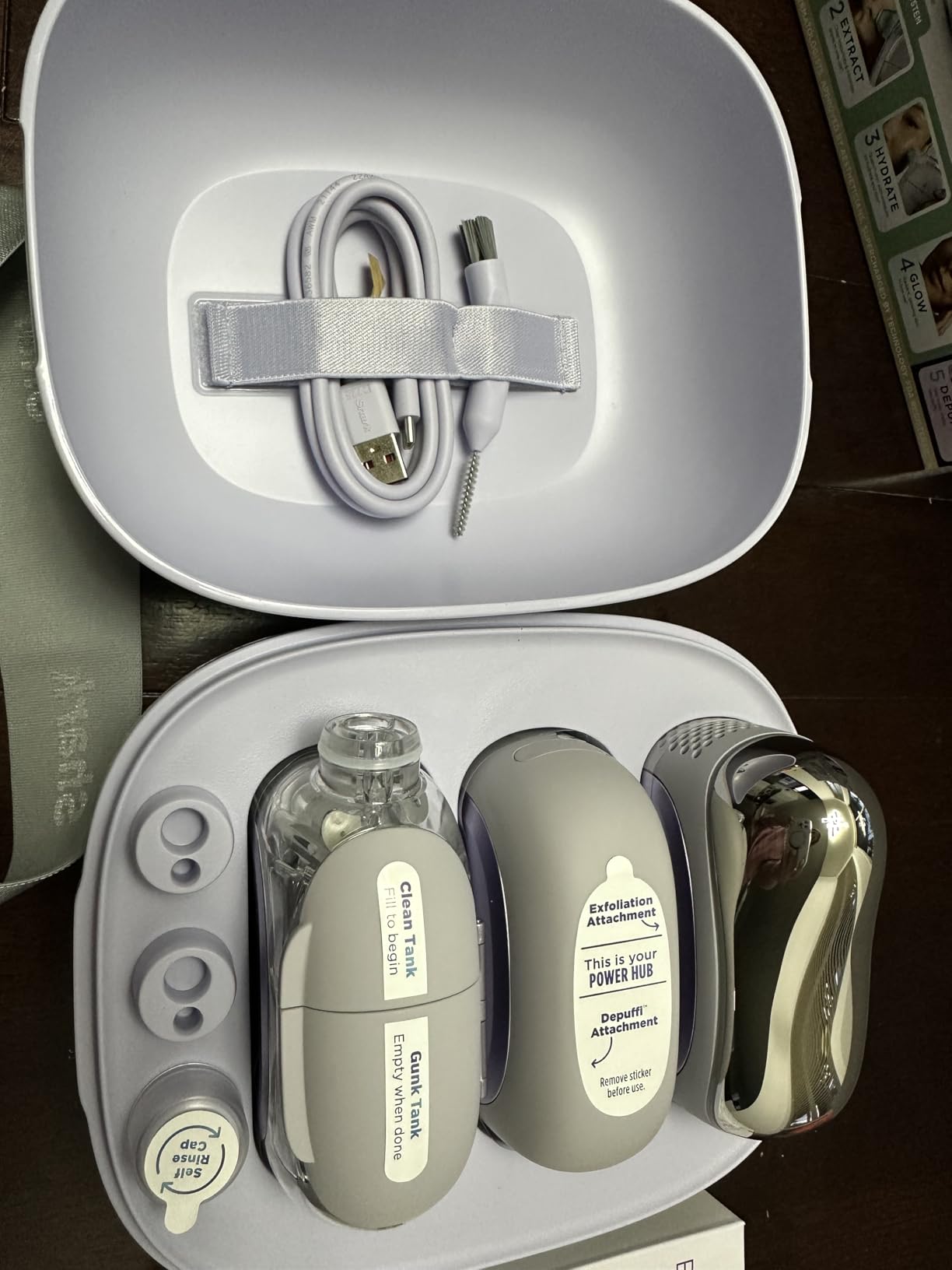 Shark FacialPro Glow at-Home Hydro-Powered Facial System with DePuffi Hot & Cold Therapy - Professional Spa Skincare Device for Pore Cleansing, Hydration, & Radiant Glow customer photo 2