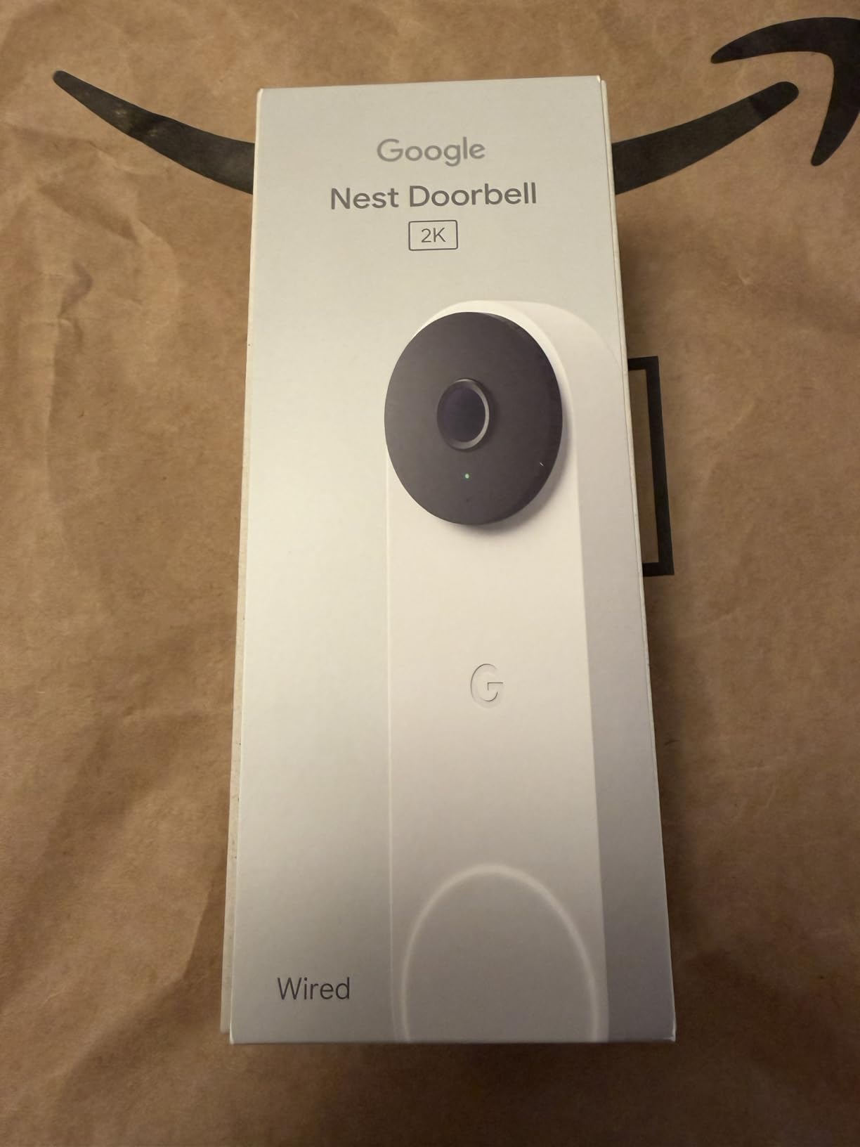 Nest Doorbell (Wired, 3rd Gen) - 2K Video and Gemini, Live View, Night Vision, 2-Way Audio - Works with Google Home - 2025 Model - Snow customer photo 1