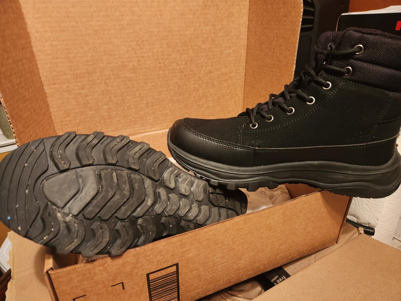 Snow Boots for Men Waterproof Outdoor Casual Winter Boot Lightweight with Arch Support customer photo 2