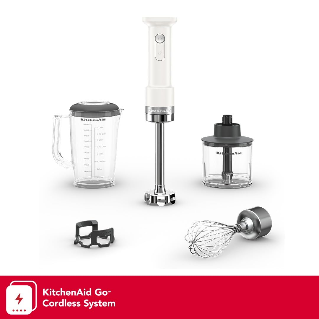 KitchenAid Go Cordless Hand Blender with Accessories - battery sold separately, KHBRV05, Porcelain White customer photo 2