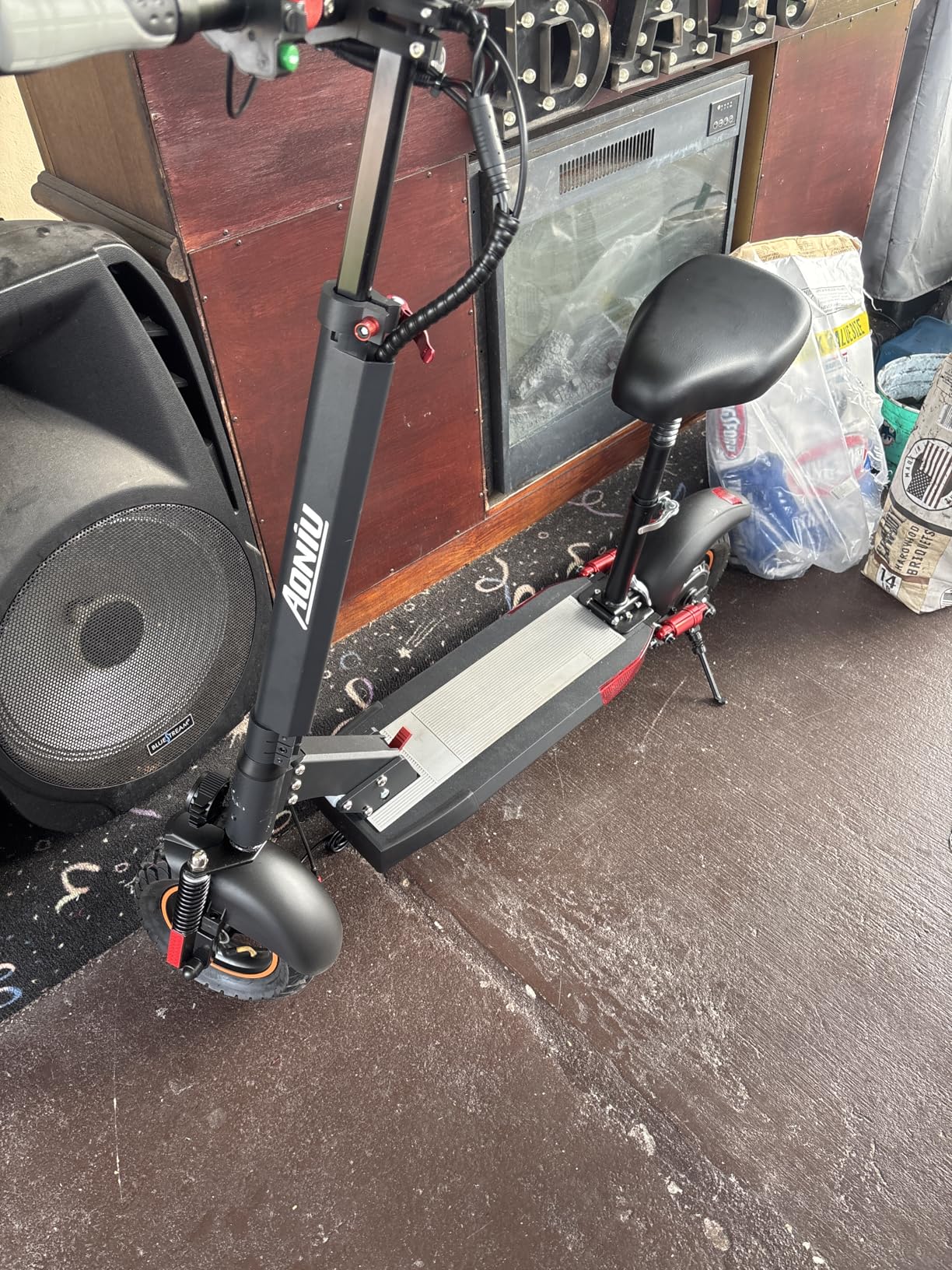 M4 Electric Scooter for Adults Escooter with Seat Off Road E Scooter 25-30mph Fast 300 Lbs+ Heavy Duty Electric Scooters Long Range 31 Miles All Terrain Foldable customer photo 2
