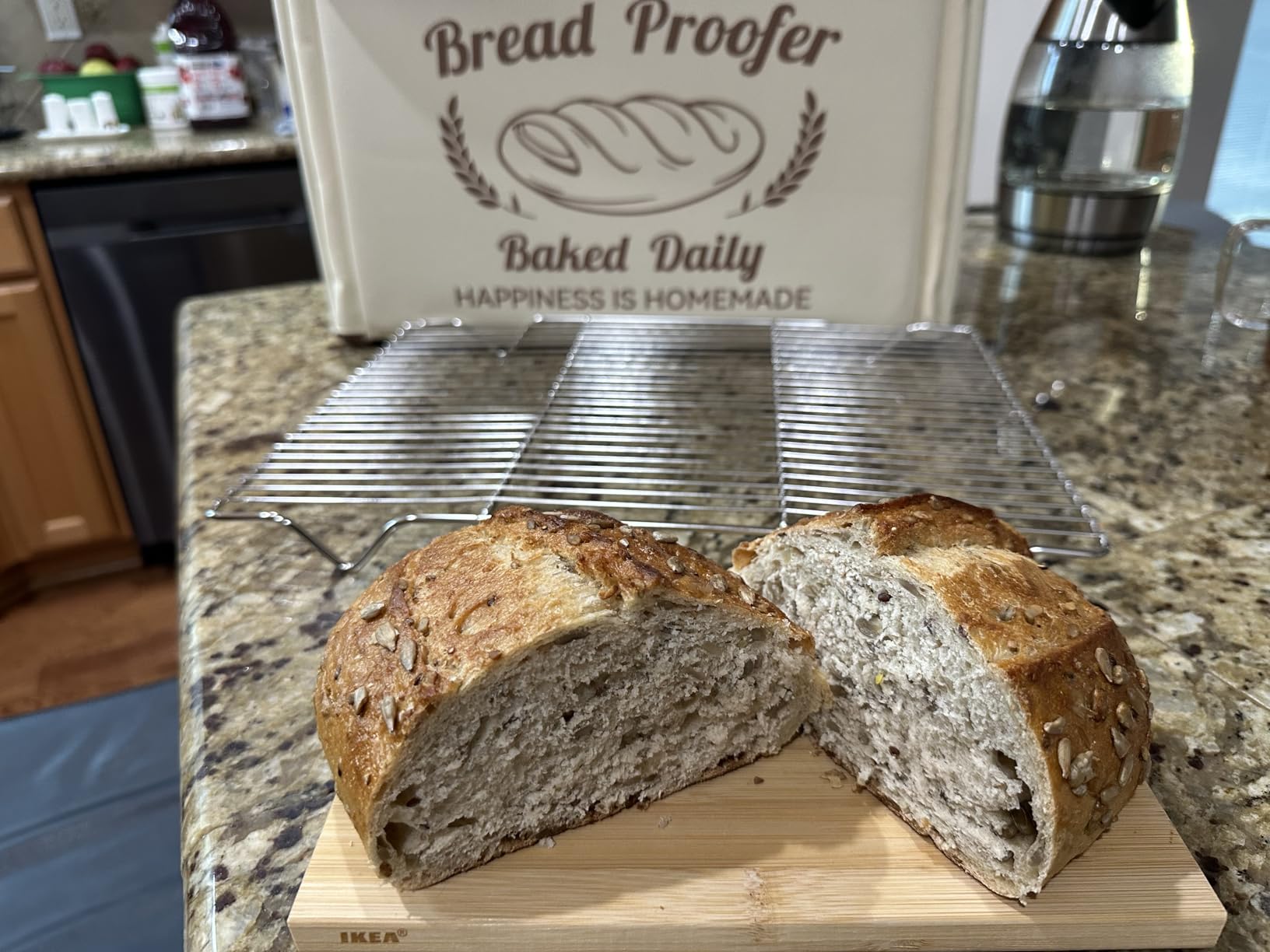 Folding Bread Proofing Box with 50-113℉ Temp Control & 48H Timer, Dough Proofer with Metal Rack, Humidor, Ideal for Sourdough, Bread Baking, Pizza, Yogurt, Kombucha customer photo 2