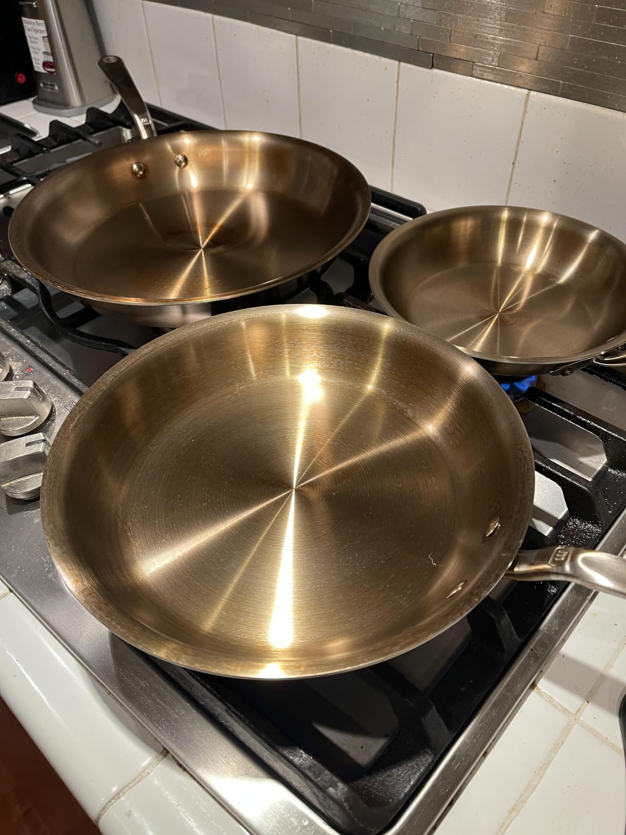 Made In Cookware | 3-Piece Stainless Clad Frying Pan Set with Universal Silicone Lid | 5 Ply Stainless Clad | Professional Cookware | Crafted in Italy | Induction Compatible customer photo 2