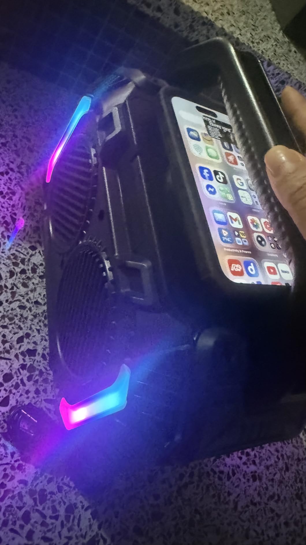 Wilody Speakers Bluetooth Wireless, 100W Loud Outdoor Speaker with Bass, IPX7 Waterproof Floatable, 20H Playtime, Wireless Charge, TWS, RGB Light customer photo 2