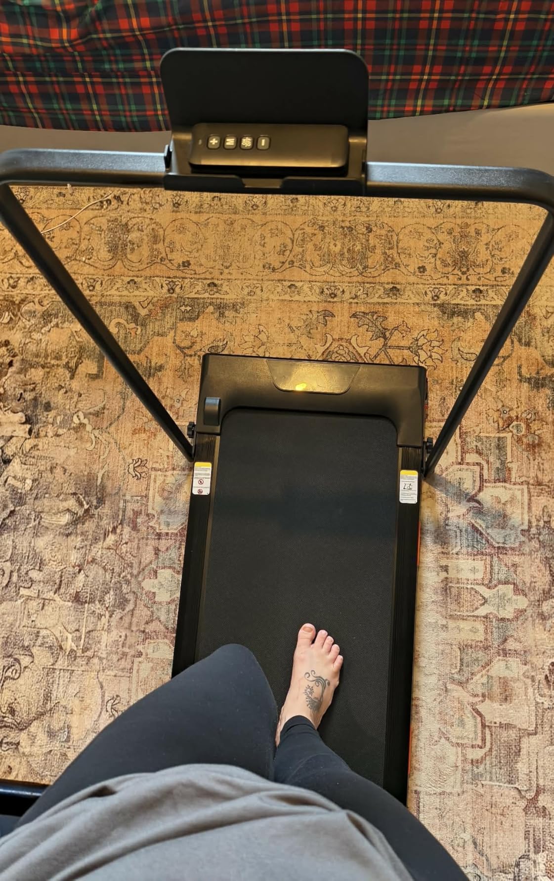 3-in-1 Foldable Treadmill with 300 LBS Capacity, 15% Walking Pad Treadmills for Home and Office customer photo 1