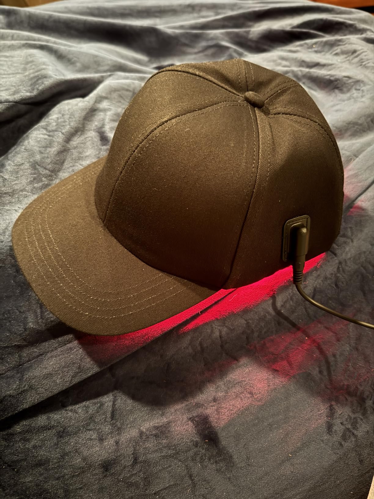 Laser Hair Growth Cap, Red Light Hat, Black customer photo 2