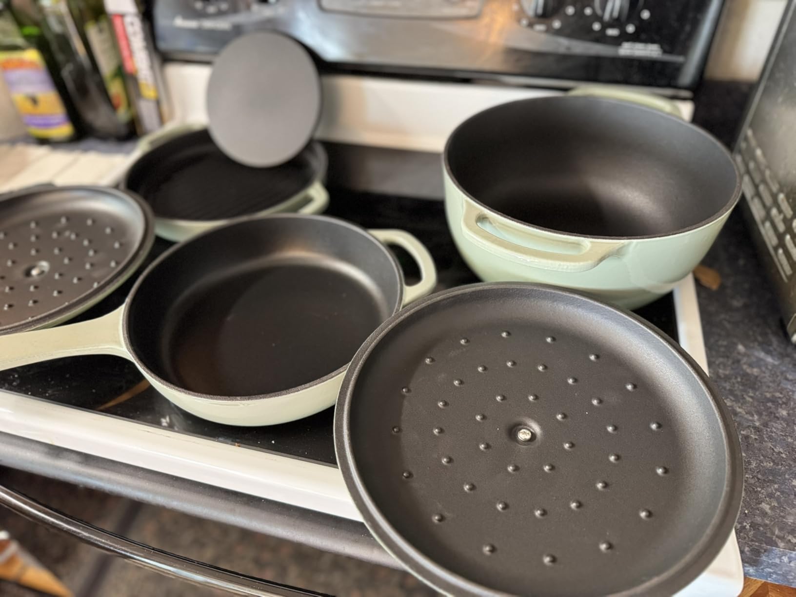 Best Choice Products Non-Stick Pot & Pan Cookware Set, Cast Iron, 2Qt Skillet W/Lid, 10