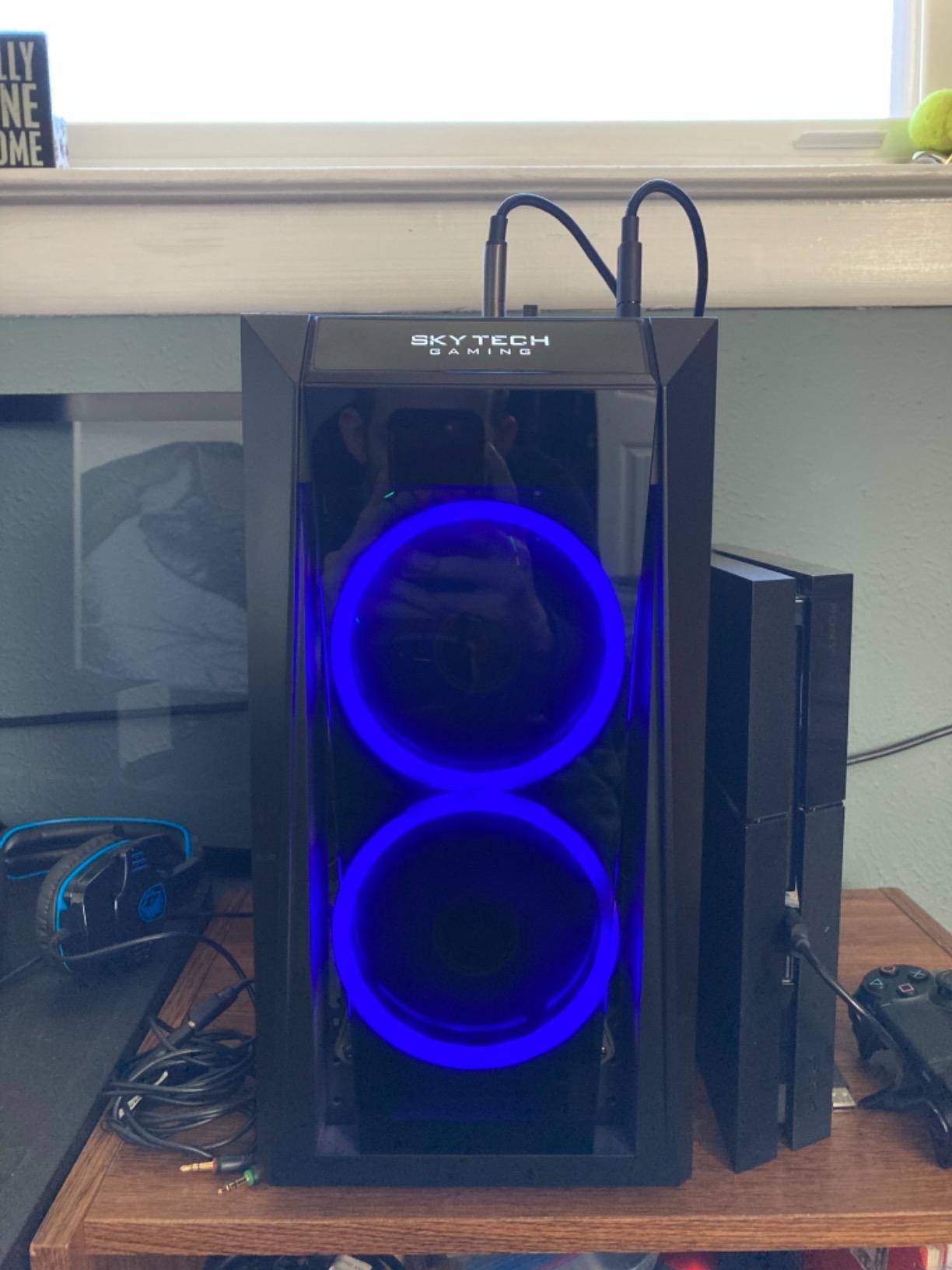 Skytech Gaming Archangel Gaming PC, Intel i5 14400F 2.5GHz, NVIDIA RTX 5060, 1TB NVMe SSD, 32GB DDR4 RAM 3200, 650W Gold PSU, Wi-Fi, Win 11, Desktop customer photo 1