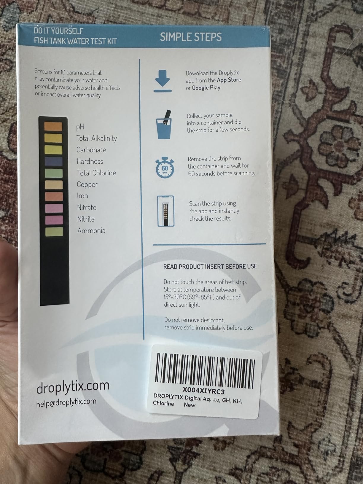 10-in-1 Pool & Spa Water Test Kit with App, Hot Tub, Saltwater, Chlorine, Alkalinity, Hardness, pH, Nitrate, Sulfate, Digital Water Quality Testing Strips (DXPOOL-R10-S10) customer photo 2