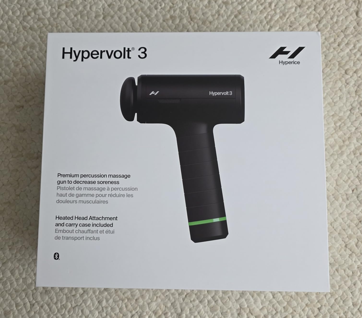 Hyperice Hypervolt 3 - QuietGlide Technology Handheld Percussion Massage Gun | 5 Speeds, 5 Interchangeable Heads | Helps Relieve Sore Muscles, Improve Mobility and Speed Up Recovery customer photo 2
