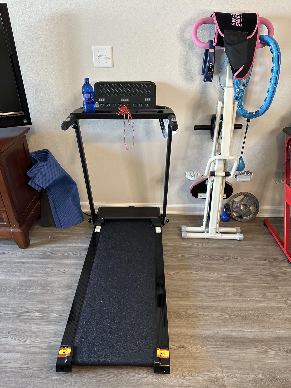 5 in 1 Foldable Treadmill, 7.5 MPH Treadmills for Home with App Compatible, Treadmill with 10% Incline, 3.0HP Brushless Drive, Remote Control and LED Display, 12 HIIT Programs, 400 LBS Capacity customer photo 2
