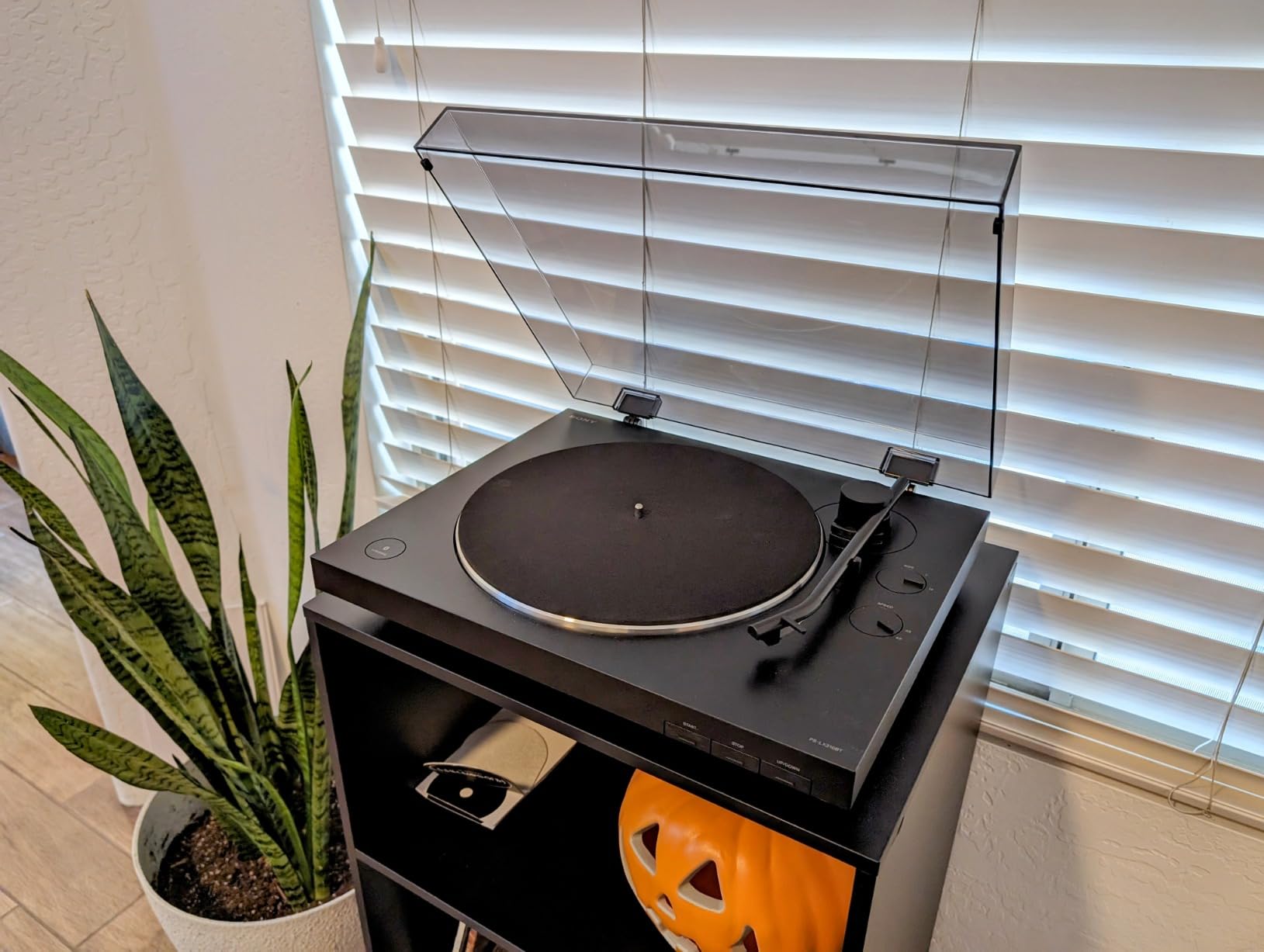 Sony PS-LX3BT Wireless Bluetooth Turntable (2026 Model) - Fully Automatic Belt Drive Vinyl Record Player with Built-in Phono EQ, Black customer photo 1