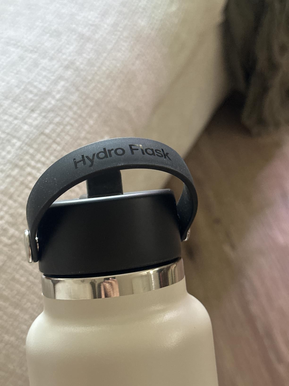Hydro Flask Water Bottle - Insulated Stainless Steel - Wide Straw Lid, Non Spill, Leakproof in 64 Oz Harbor Blue customer photo 2