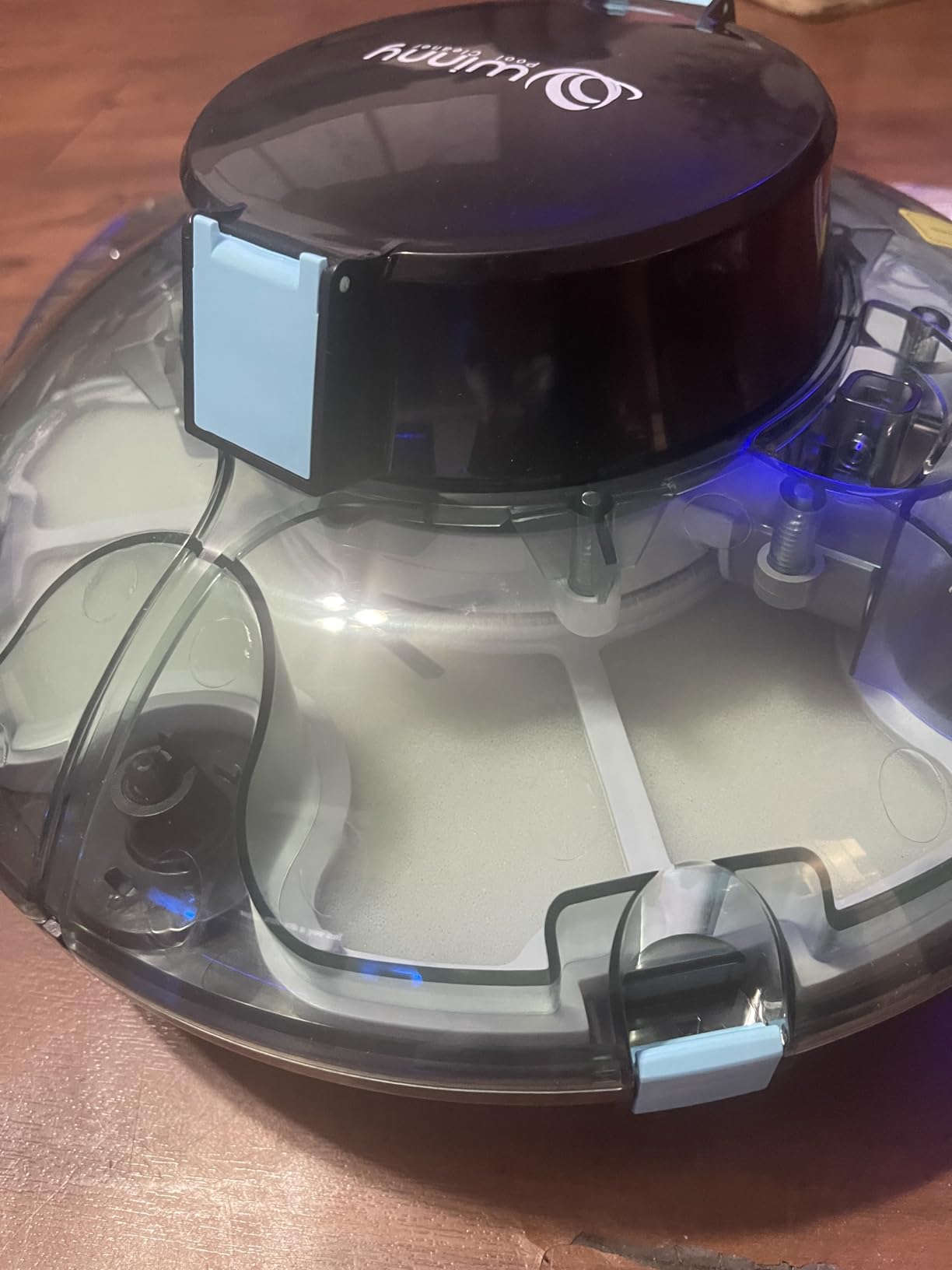 (2026 Upgrade) Cordless Robotic Pool Cleaner, Lasts 80 Min, Automatic Vacuum for Above-Ground Pools up to 650 Sq.ft, Portable, Self-Parking, Transparent Green customer photo 2